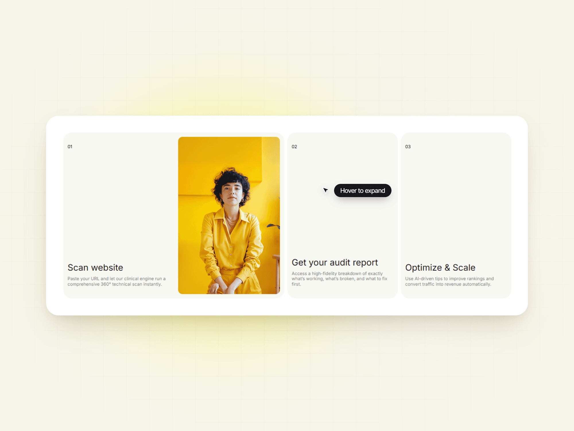 Expanding Step Cards
