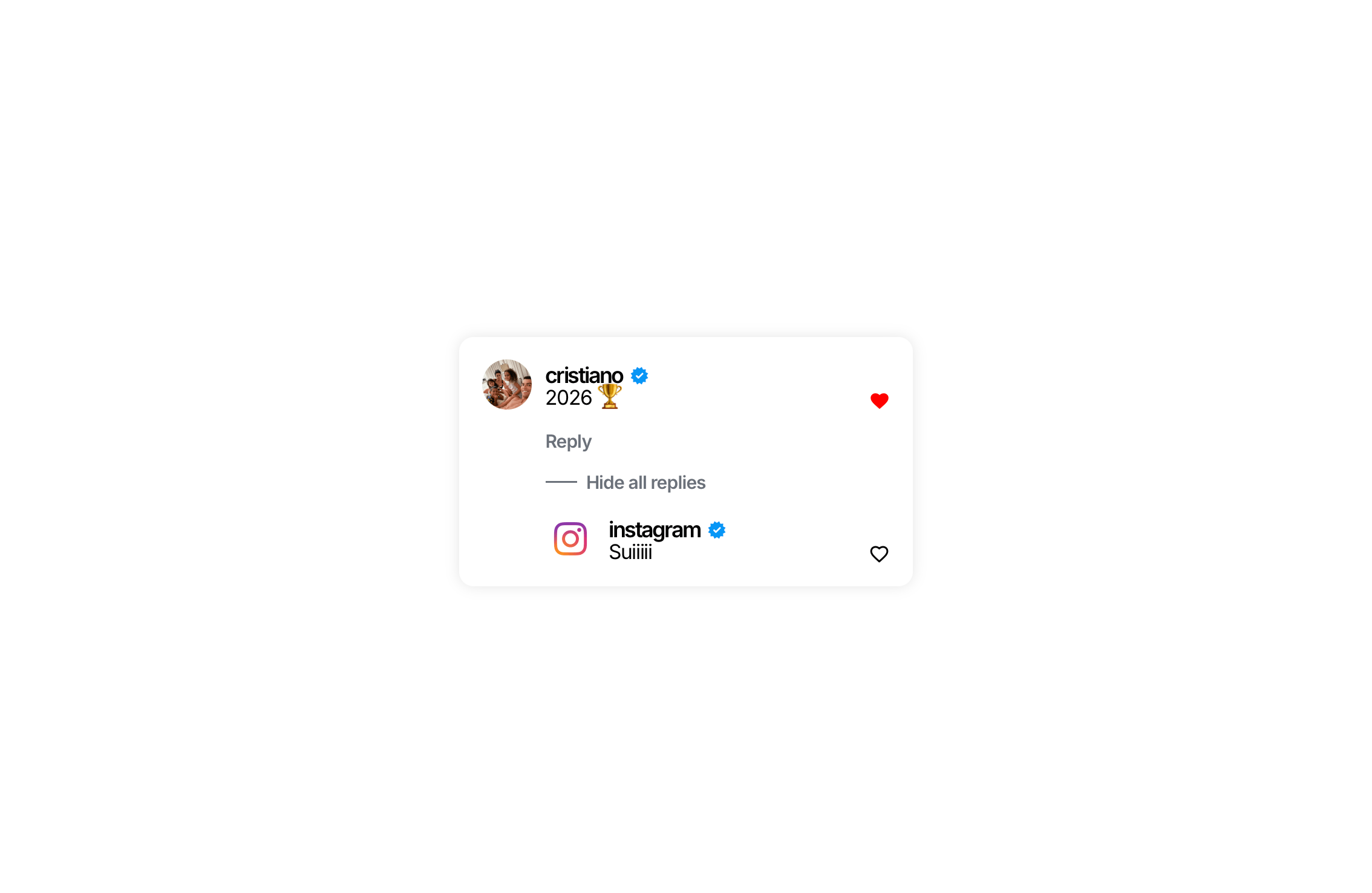 Instagram Comment