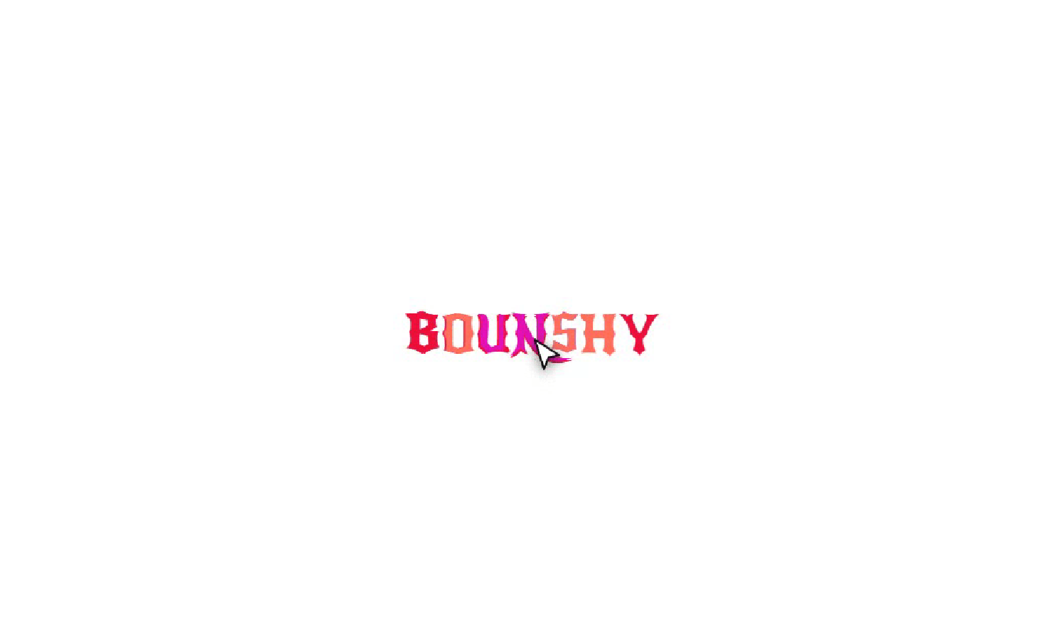 Hover Glitch Text