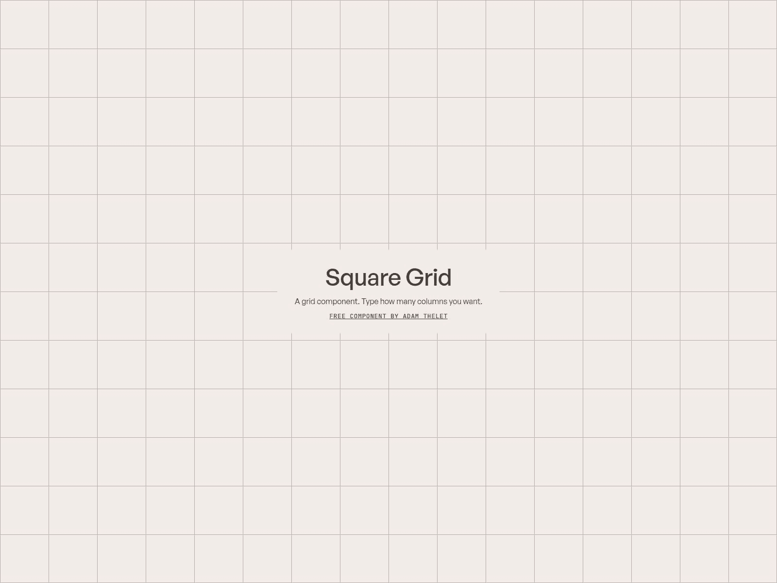 Scaling Square Grid