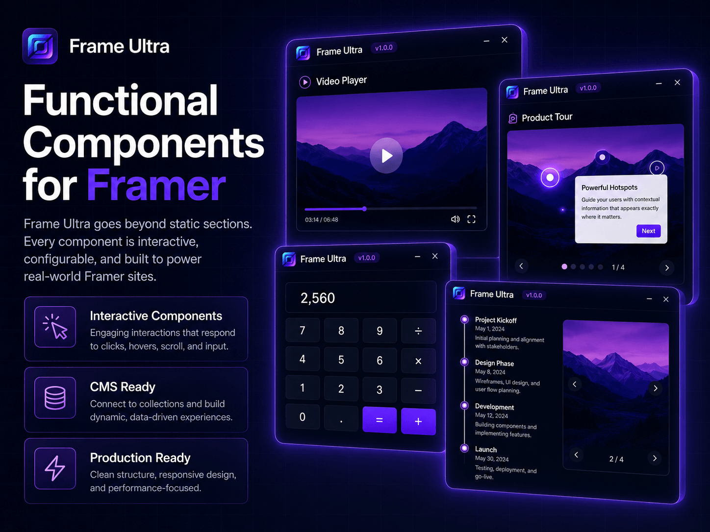 Frame Ultra - Large Components Library