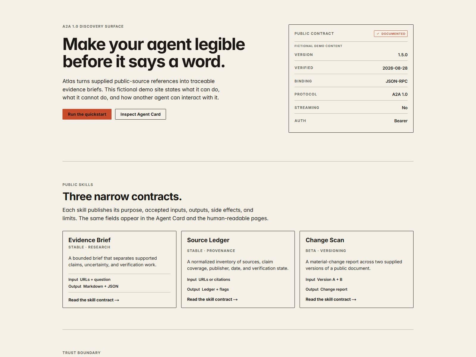 Agent Manifest Kit
