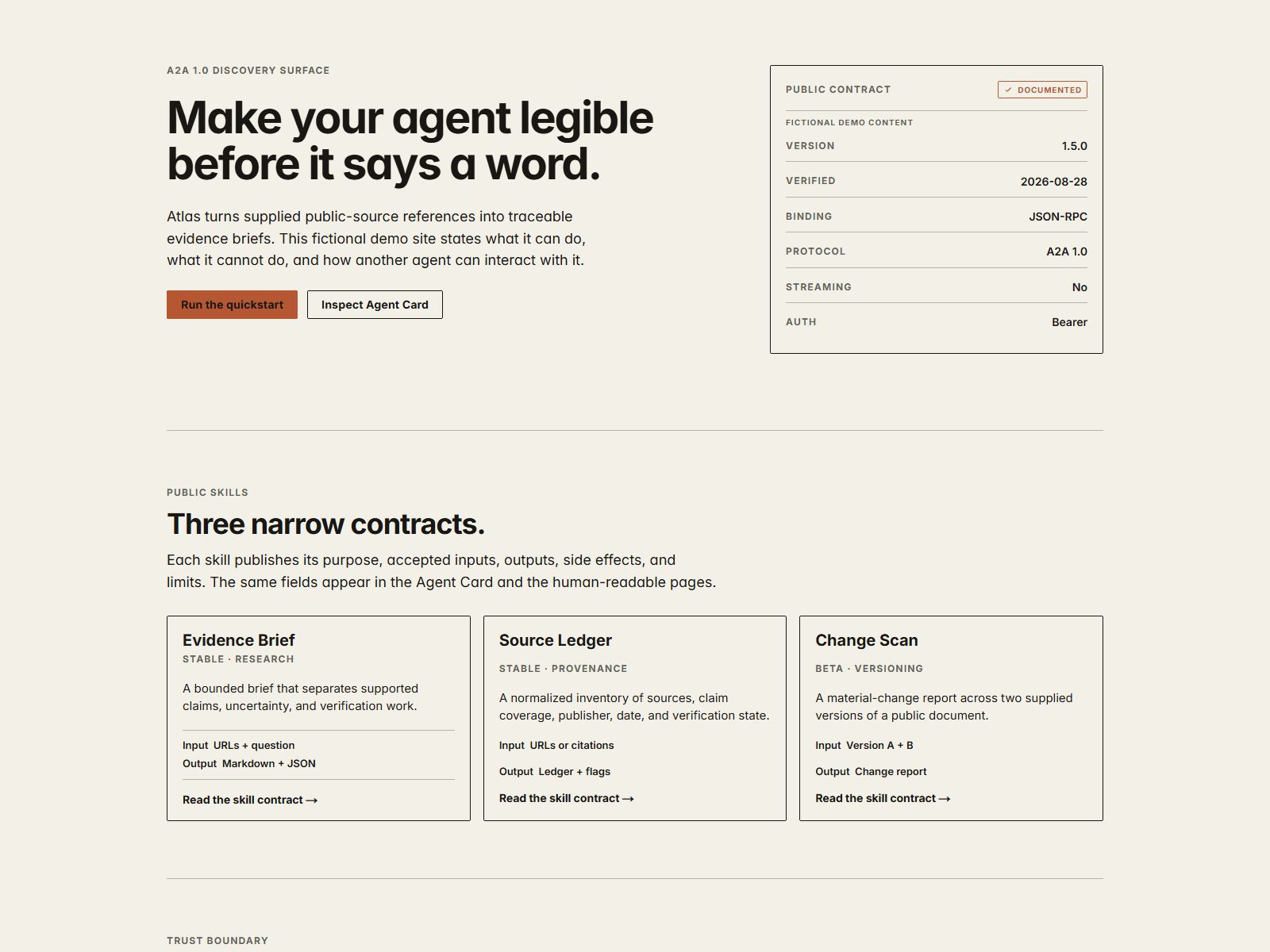 Agent Manifest Kit