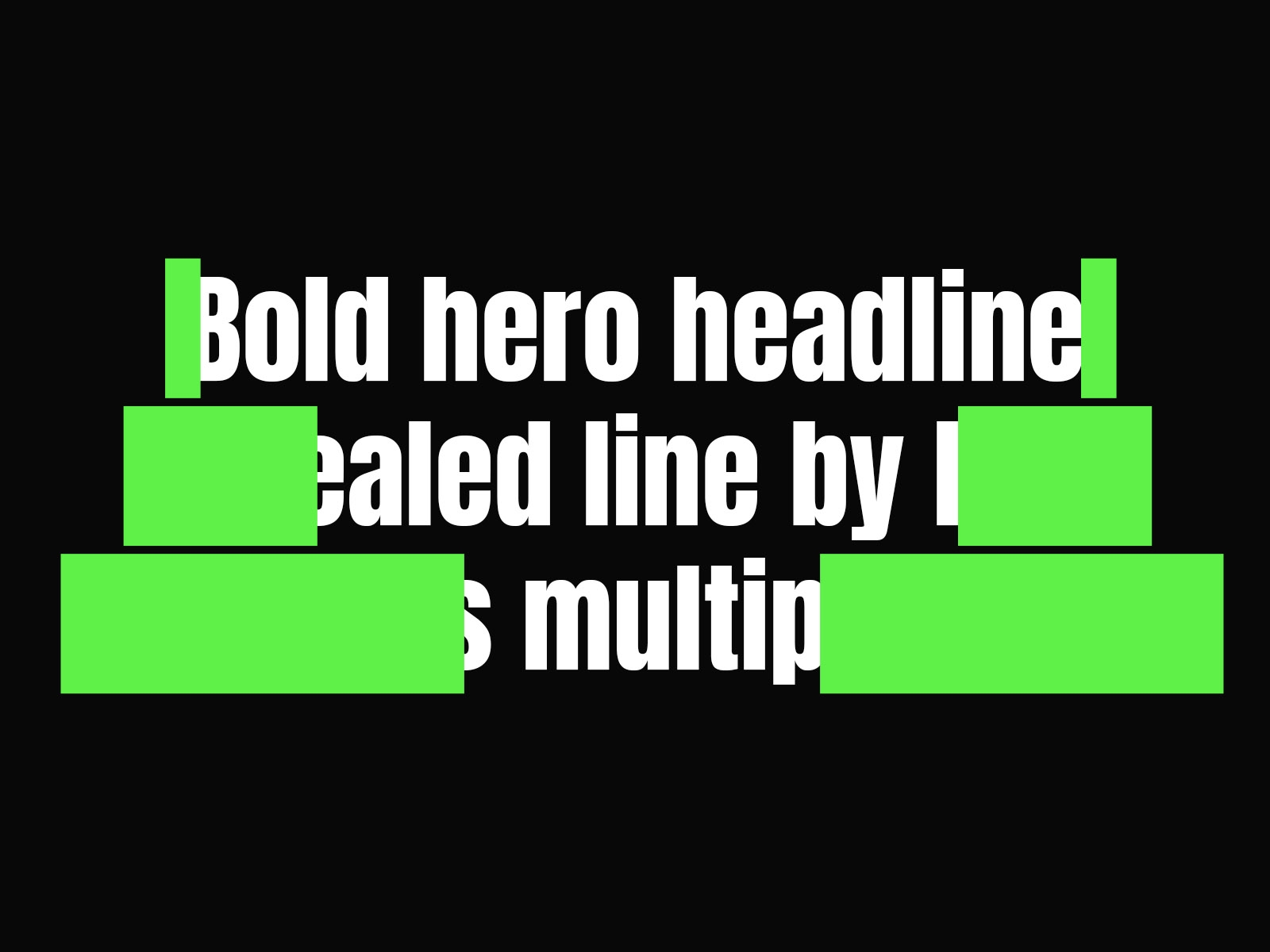 Flap Split Reveal