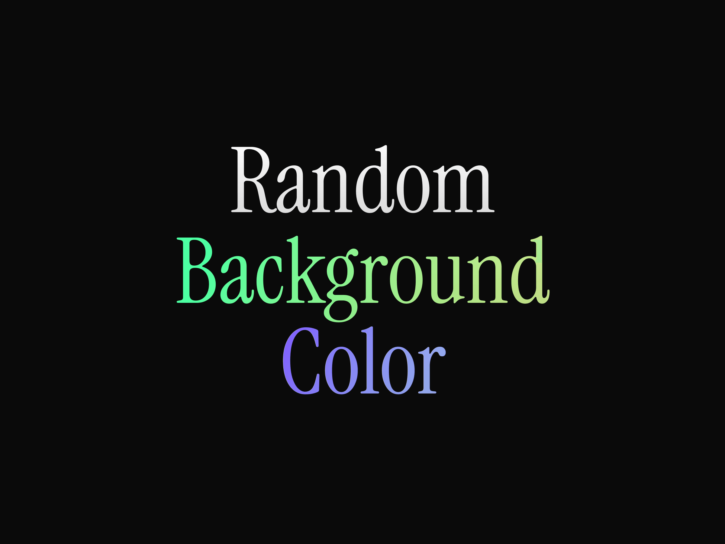 Random Background