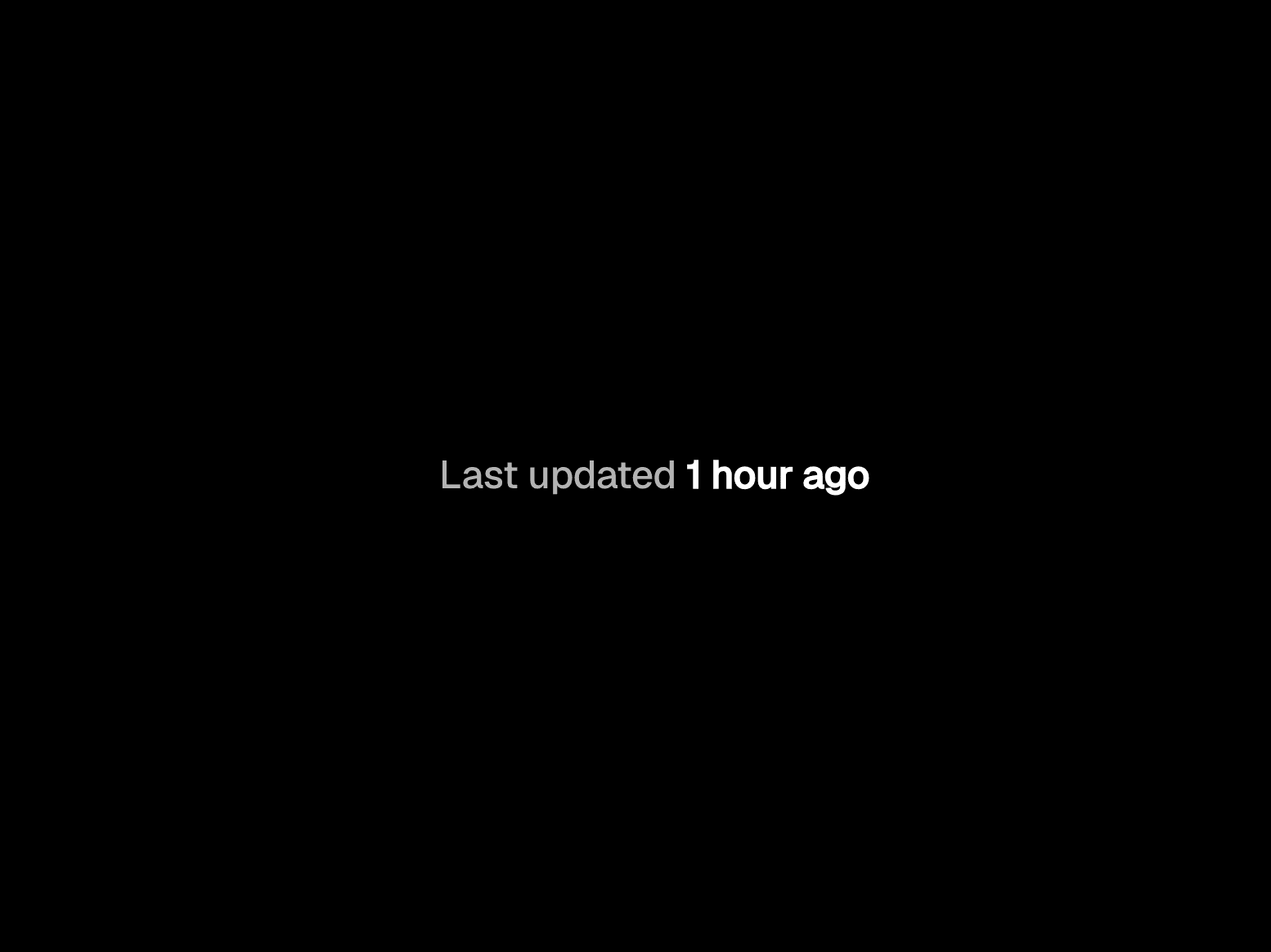 Last Update