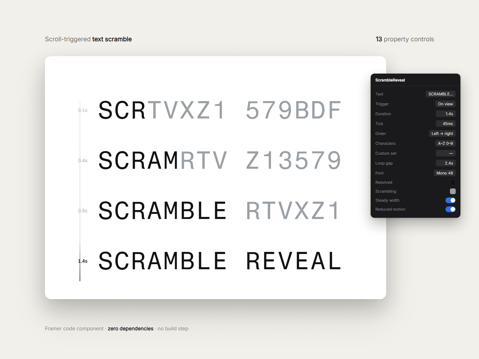 Scramble Reveal