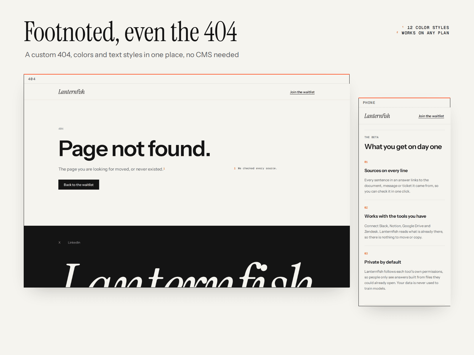 Footnote Waitlist