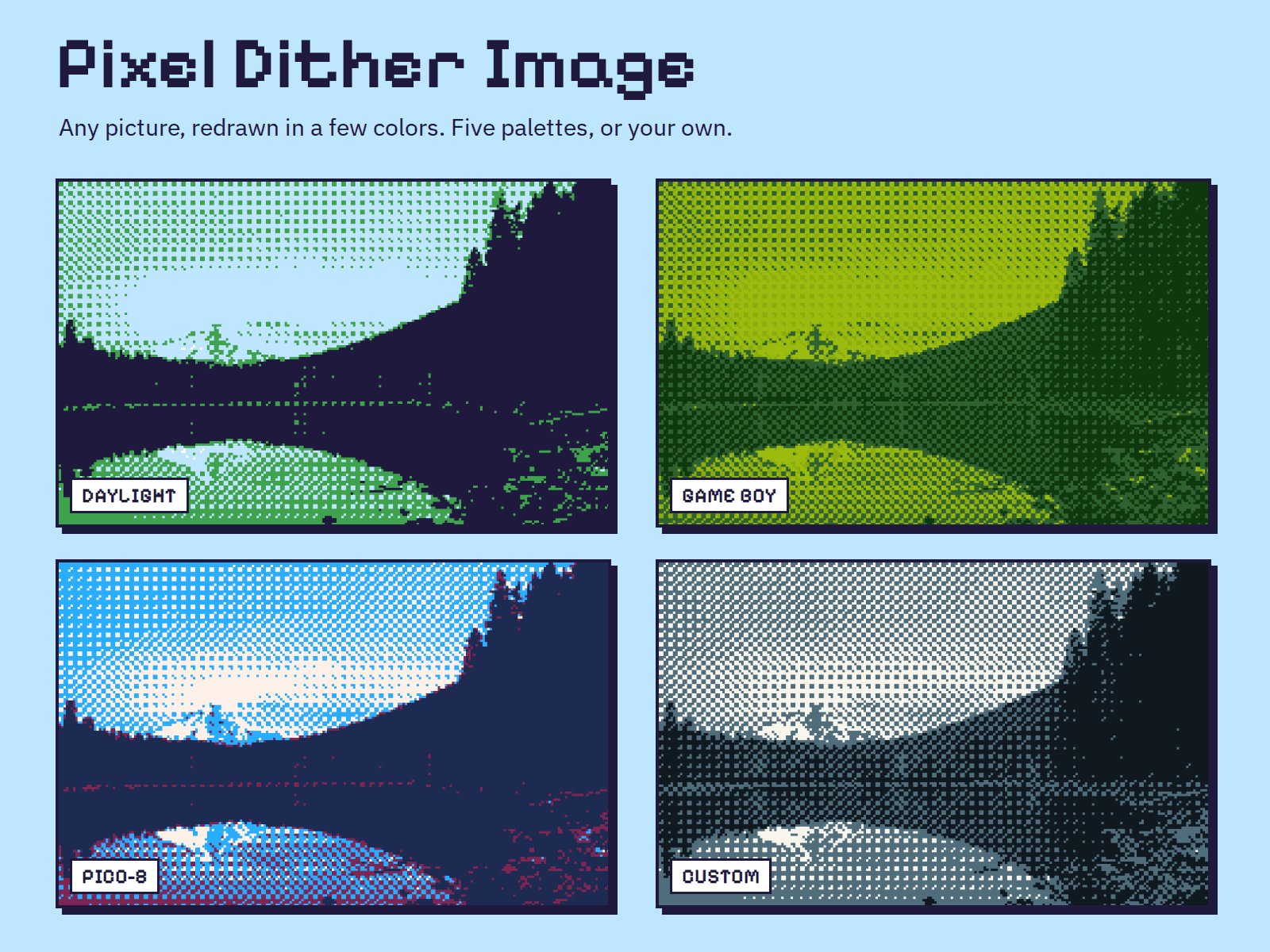 Pixel Dither Image