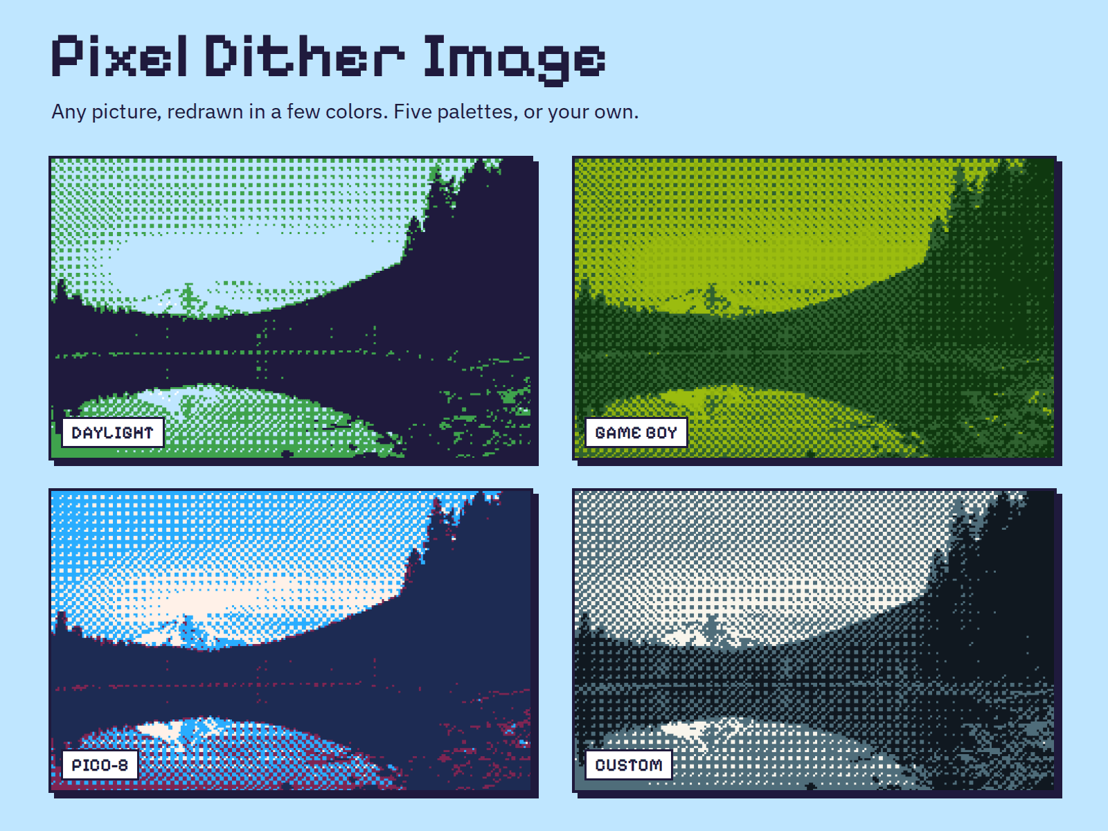 Pixel Dither Image