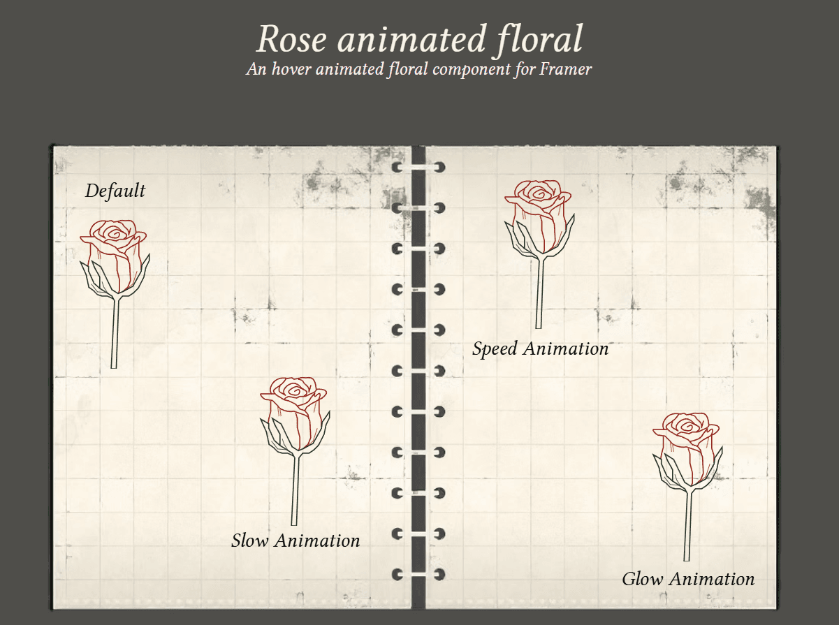 Animated Rose