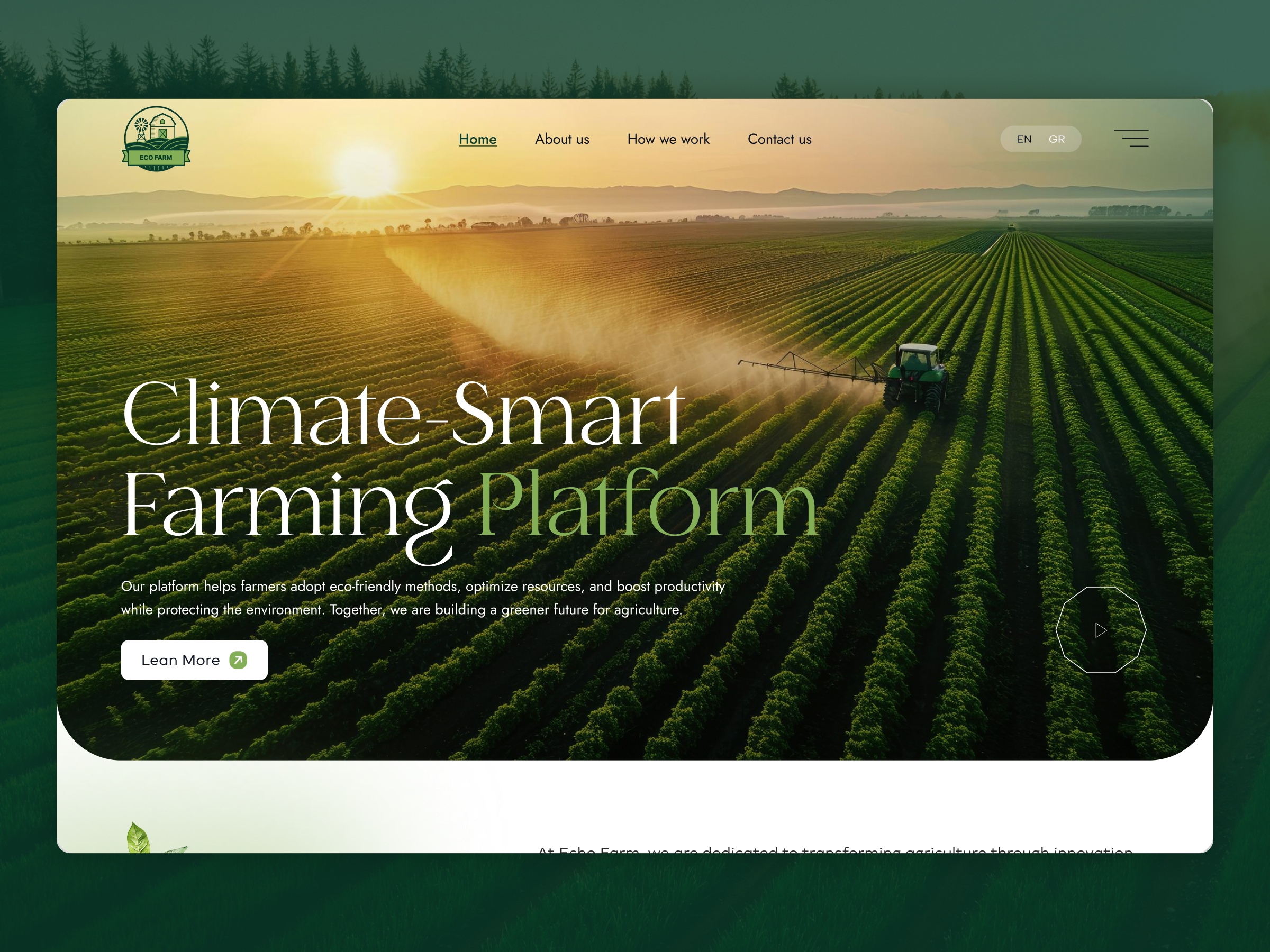 πΏπ Grow Naturally. Live Sustainably. β Eco Farm Website Design & Development using @Framer π»β¨We design fresh, sustainable, and conversion-focused websites for eco farms, organic farms, sustainable agriculture businesses, farm-to-table brands, local growers, and natural food producers. Our websites combine earthy visuals with modern UI/UX β featuring farm stories, organic product collections, seasonal produce, online ordering, farm subscriptions, CSA programs, event schedules, farm visits, sustainability initiatives, customer testimonials, location details, and fully responsive layouts. Whether you run an organic vegetable farm, sustainable food brand, eco-friendly agricultural business, farm shop, or community-supported agriculture program, we create digital experiences that highlight your values, build customer trust, and help grow your business online. Built using @Framer our solutions are optimized for performance, storytelling, product discovery, and long-term growth. Rooted in nature. Designed for growth. π±π²ππ© Want to view a full live Eco Farm website demo? Message me now!