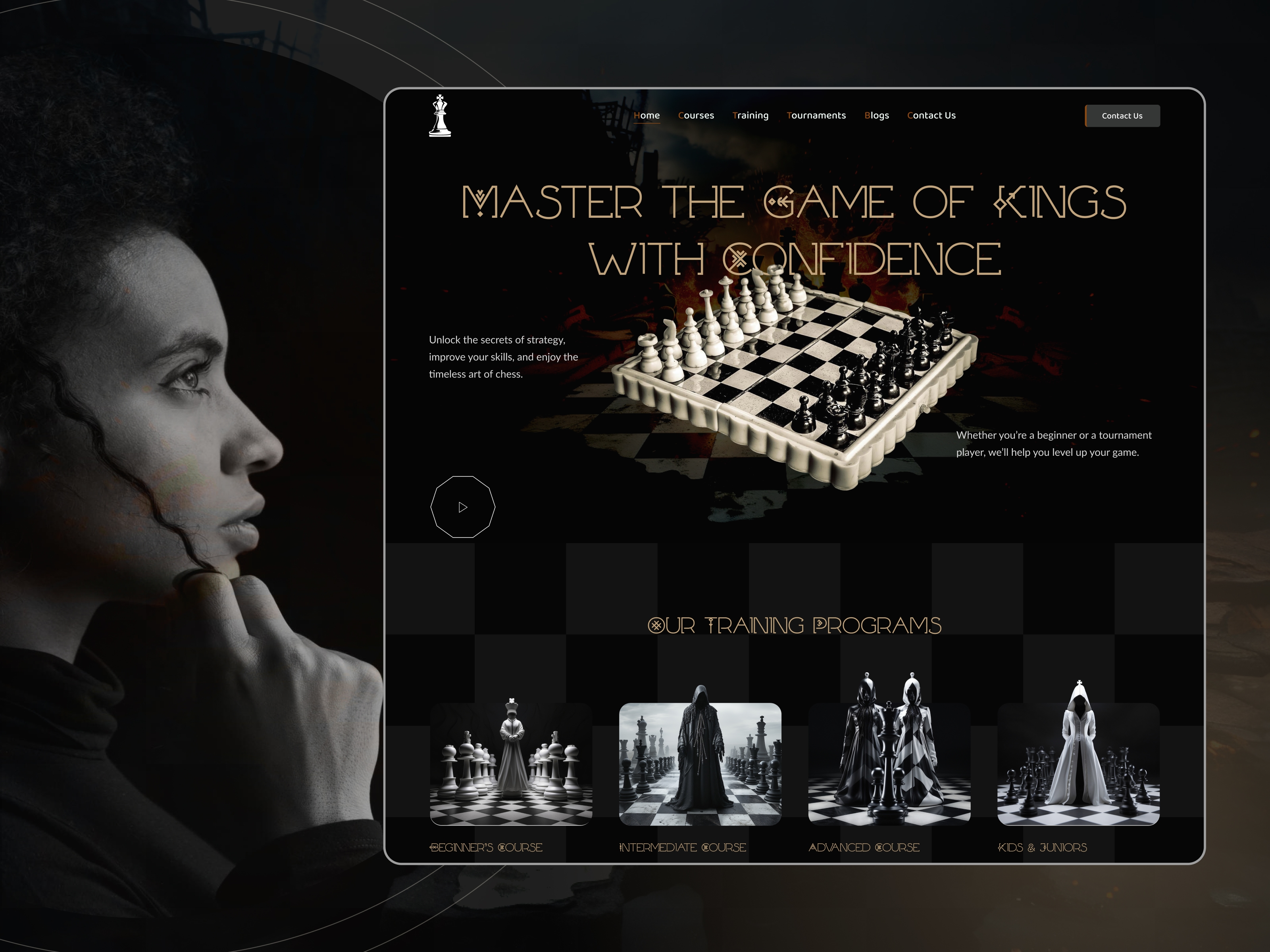 βπ Think Ahead. Play Smarter. β Chess Classes Website Design & Development using @Framer π»β¨We design professional, engaging, and conversion-focused websites for chess academies, chess coaches, online chess classes, training institutes, schools, and competitive chess programs. Our websites combine clean visuals with intuitive UI/UX β featuring course levels, class schedules, coach profiles, online registration, trial class booking, tournament information, student achievements, learning resources, pricing plans, testimonials, and fully responsive layouts. Whether you run a local chess academy, private coaching program, online chess school, kids chess classes, or advanced tournament training center, we create digital experiences that build trust, attract more students, and make enrollment easier. Built using @Framer our solutions are optimized for performance, lead generation, learning experiences, and long-term growth. Designed for strategy. Built for future champions. βπ²ππ© Want to view a full live Chess Classes website demo? Message me now!