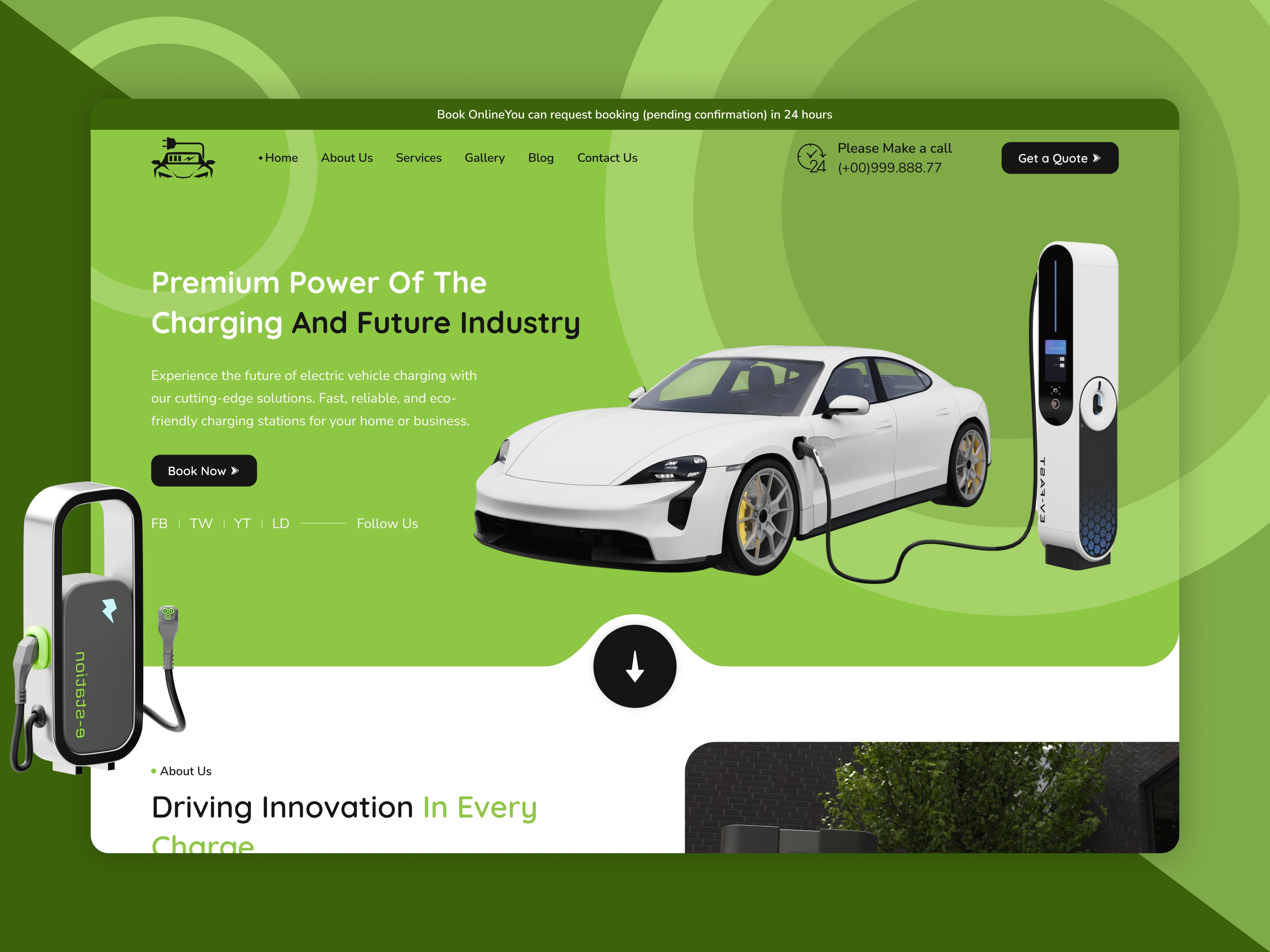 β‘π Charge Smarter. Drive Greener. β EV Charging Station Website Design & Development using @Framer π»π±We design modern, clean, and conversion-focused websites for EV charging station providers, electric mobility companies, charging network operators, EV infrastructure businesses, and sustainable energy brands. Our websites combine futuristic visuals with intuitive UI/UX β featuring charging station locations, interactive maps, charger types, pricing plans, membership options, mobile app promotion, installation services, fleet charging solutions, FAQs, customer support, and fully responsive layouts. Whether you operate public charging stations, home EV charger installation services, commercial charging networks, or fleet charging infrastructure, we create digital experiences that build trust, generate qualified leads, and make EV charging services easier to understand and access. Built using @Framer our solutions are optimized for performance, lead generation, scalability, and long-term business growth. Designed for electric mobility. Built for a sustainable future. β‘π²ππ© Want to view a full live EV Charging Station website demo? Message me now!