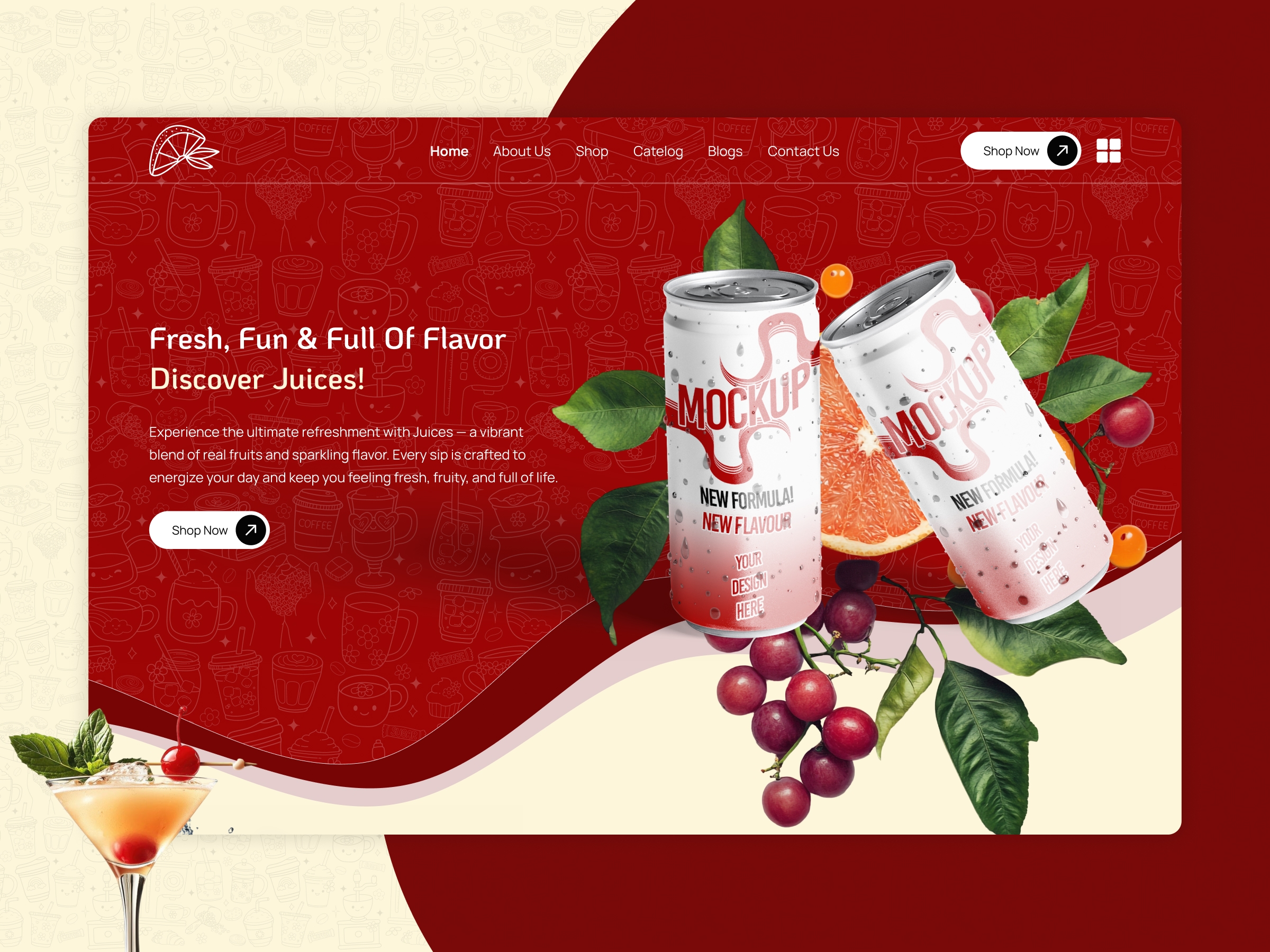 π₯€π Freshly Squeezed. Boldly Refreshing. β Fresh Juice & Cold Drinks Website Design & Development using @Framer π»β¨We design fresh, vibrant, and conversion-focused websites for juice bars, beverage brands, smoothie shops, cold drink companies, cafΓ©s, healthy drink startups, and online beverage stores. Our websites combine energetic visuals with modern UI/UX β featuring drink menus, flavor collections, nutrition details, online ordering, delivery options, subscription plans, seasonal offers, store locations, customer reviews, promotional banners, and fully responsive layouts. Whether you sell fresh fruit juices, smoothies, mocktails, cold-pressed drinks, soft beverages, or healthy refreshment products, we create digital experiences that showcase your brand, attract more customers, and increase online sales. Built using @Framer our solutions are optimized for performance, product presentation, storytelling, and long-term business growth. Fresh design. Refreshing experience. Built to convert. πΉπ²ππ© Want to view a full live Fresh Juice & Cold Drinks website demo? Message me now!
