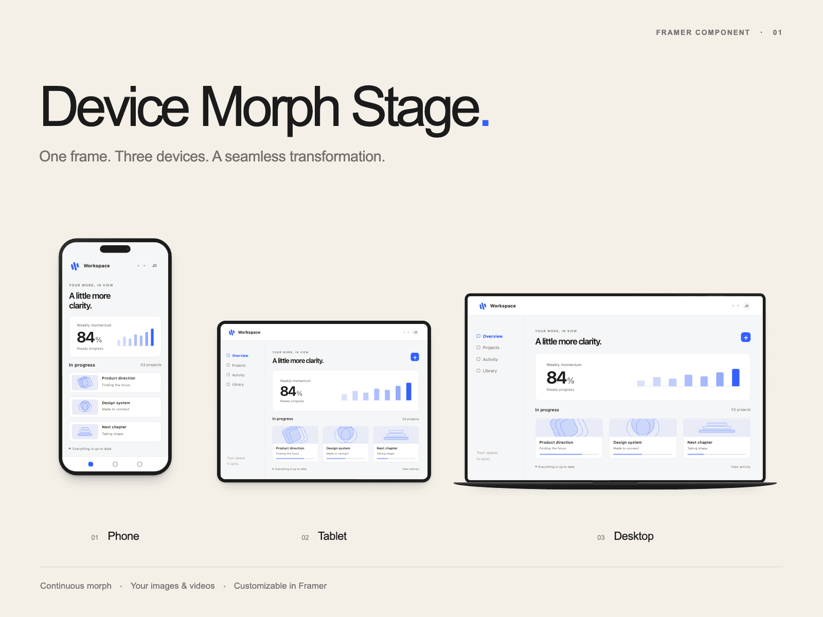 Device Morph Stage