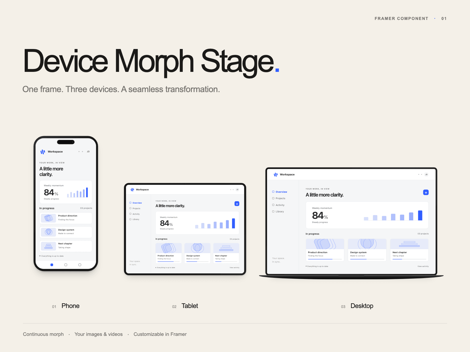 Device Morph Stage