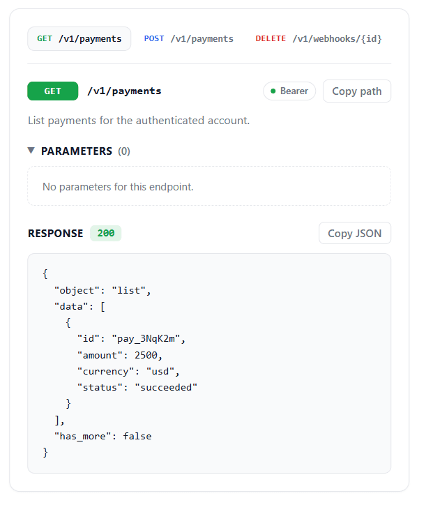 API Endpoint Card