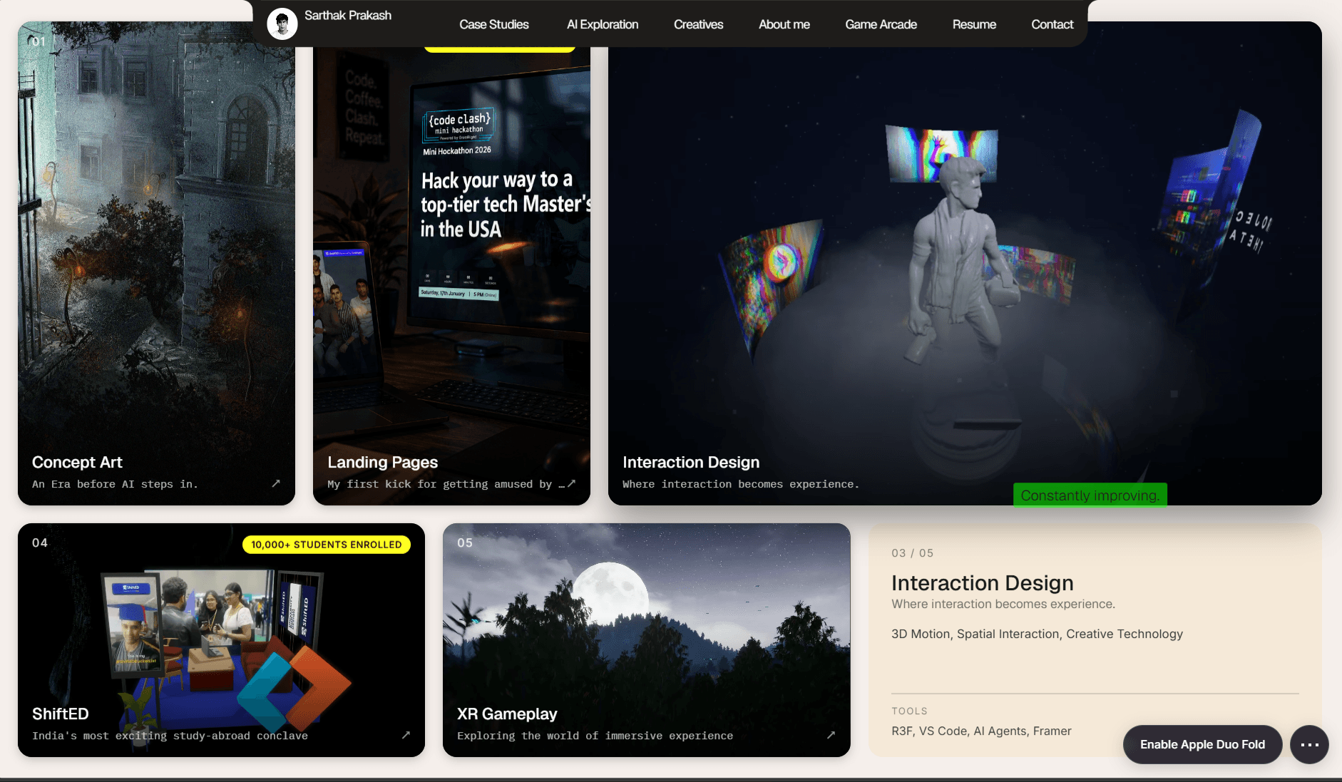 3D Portfolio
