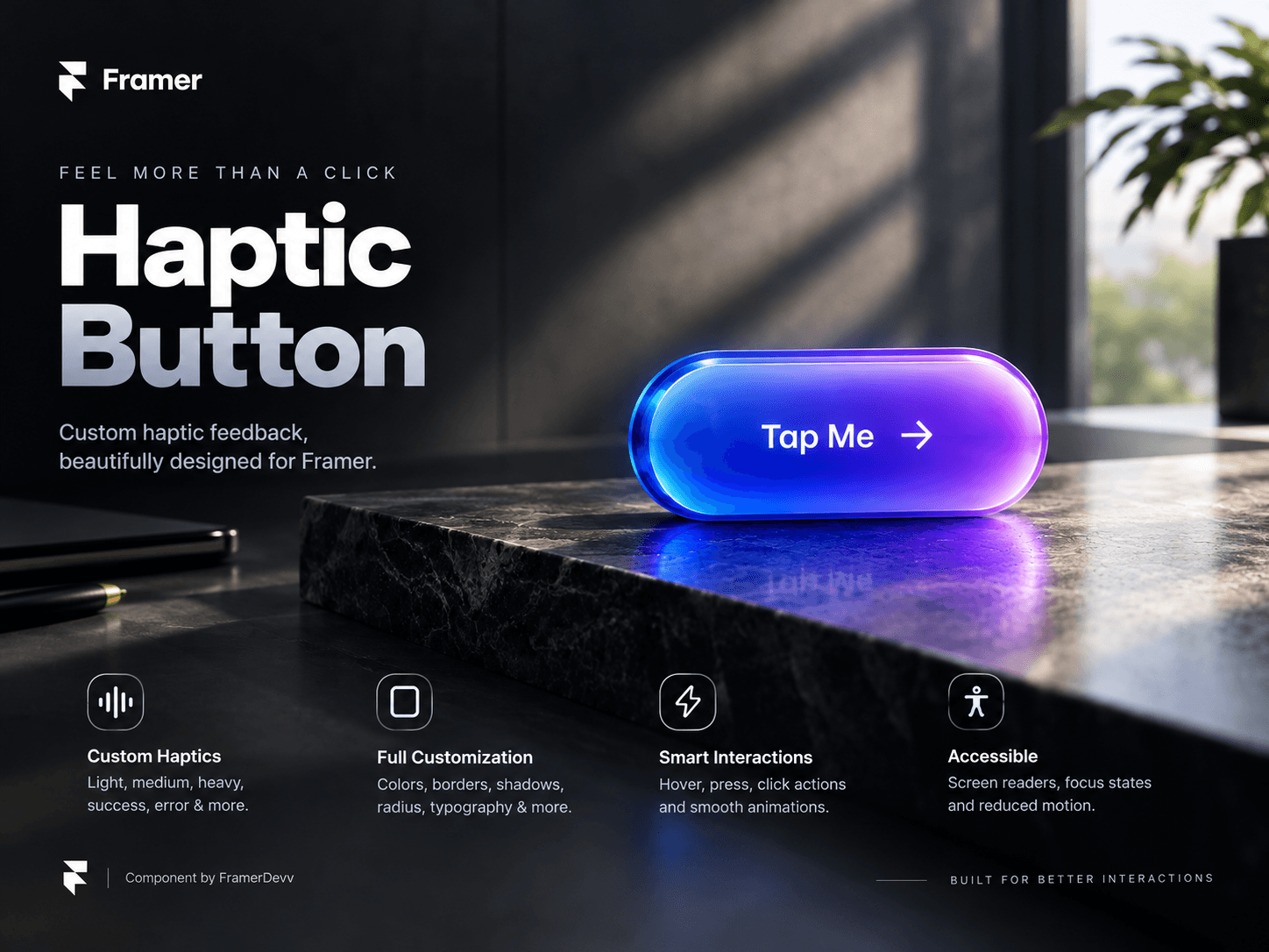 Haptic-feedback btn