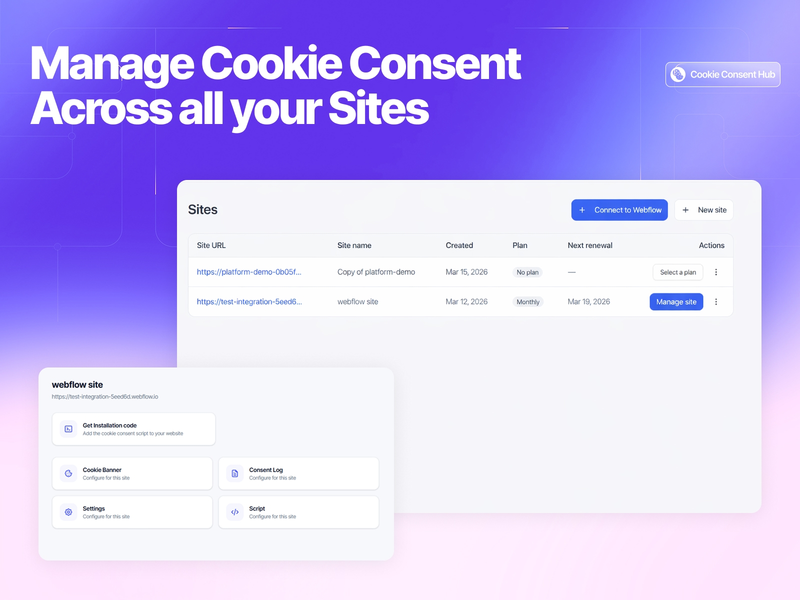 Cookie Consent Hub