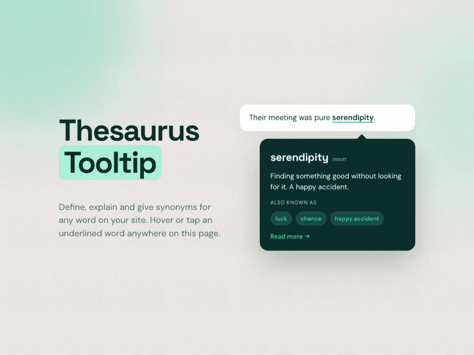 Thesaurus Tooltip