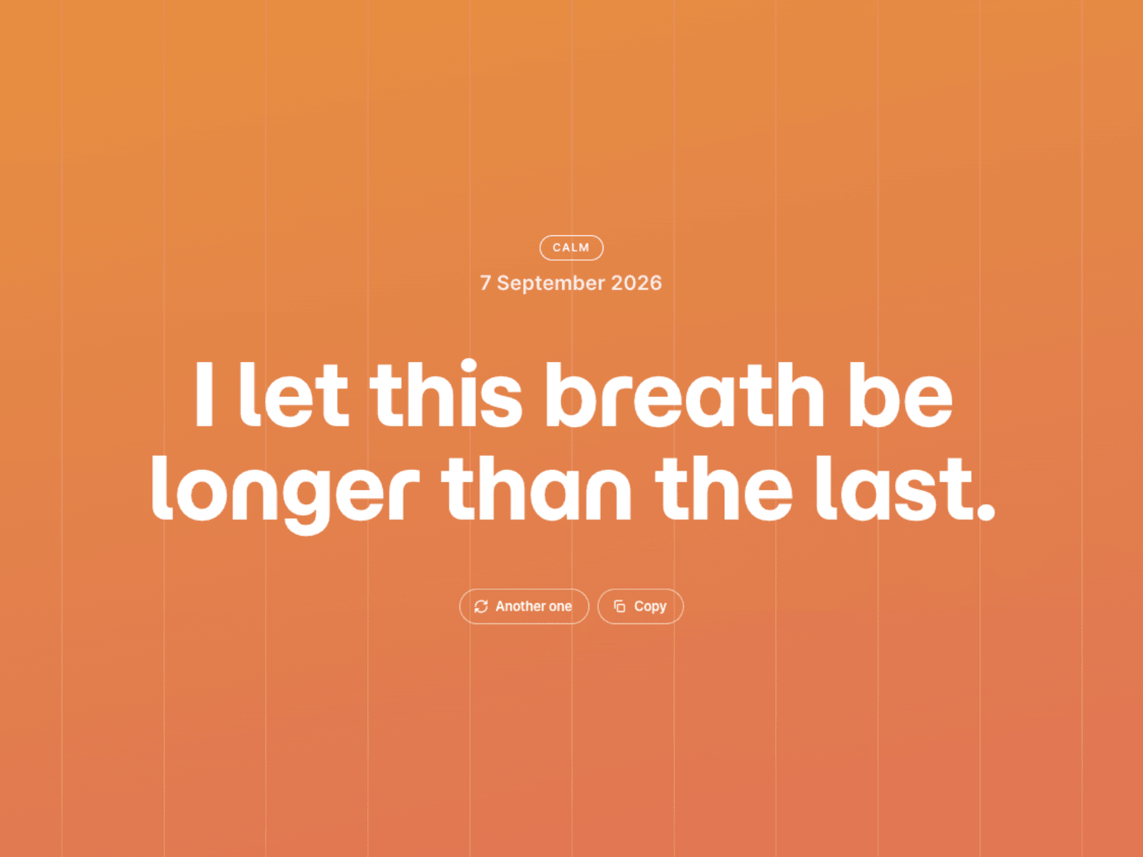 Daily Affirmation