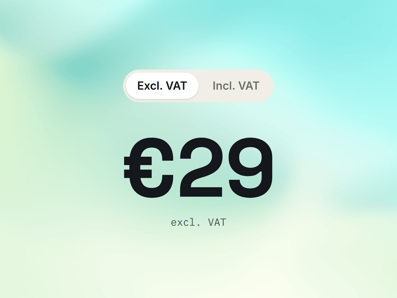 VAT Toggle