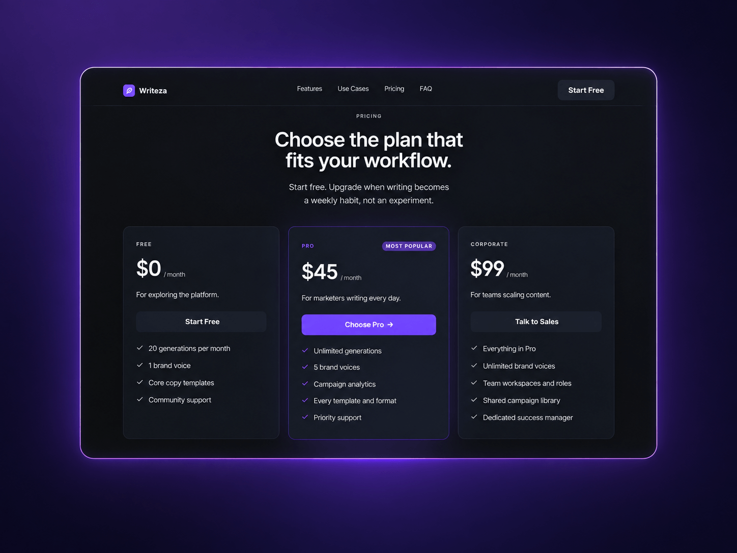 Writeza App