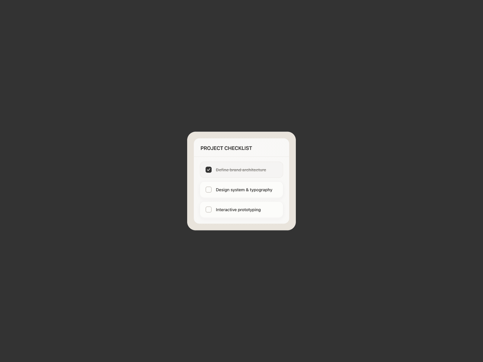 Checklist Form