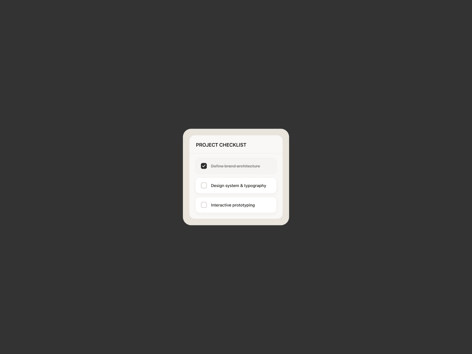 Checklist Form