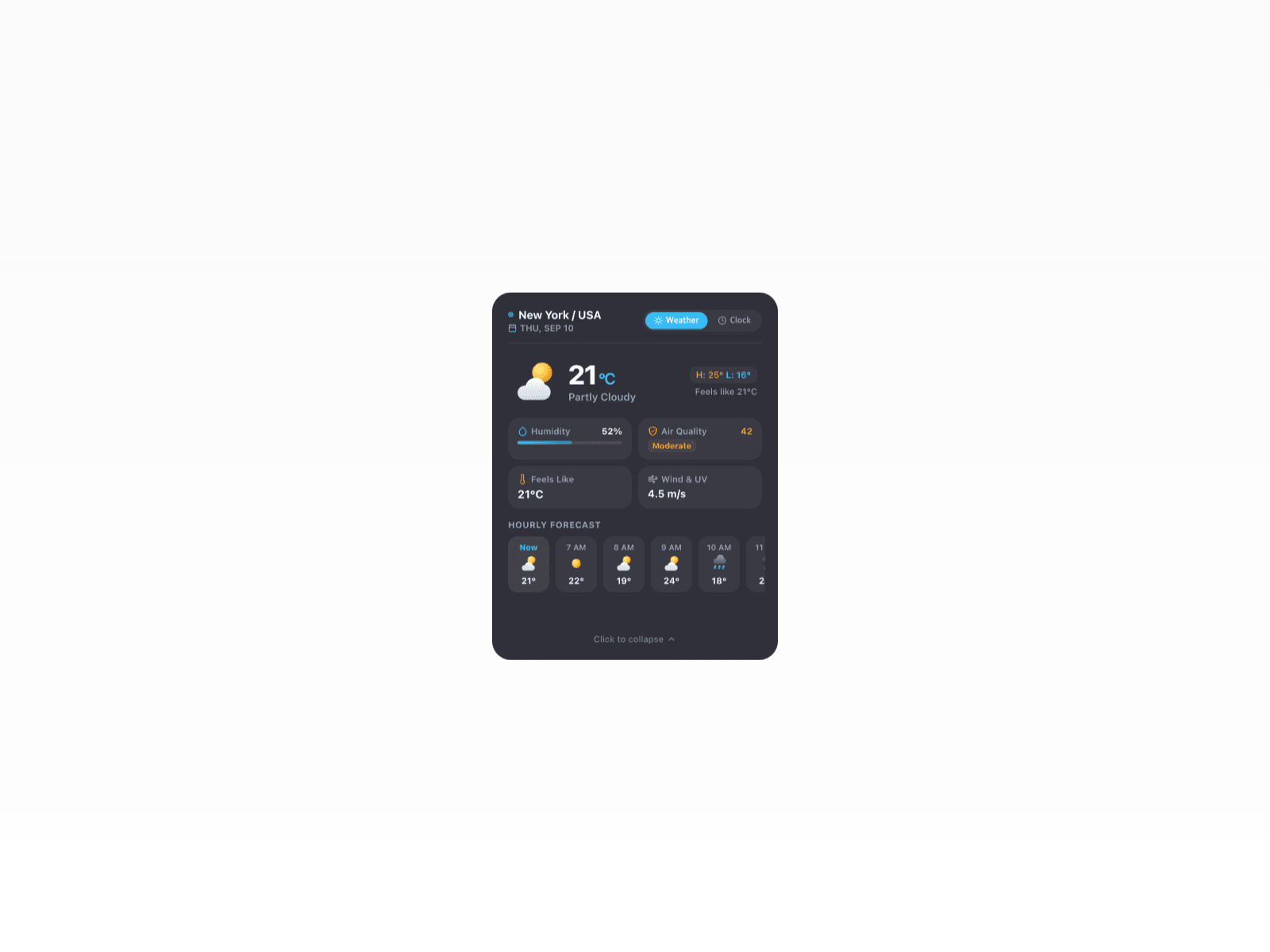 Clock & Weather