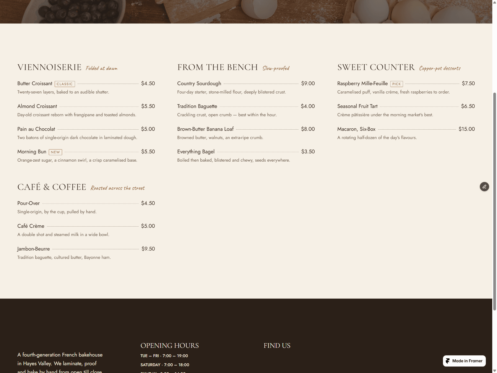 Maison Doré cafes