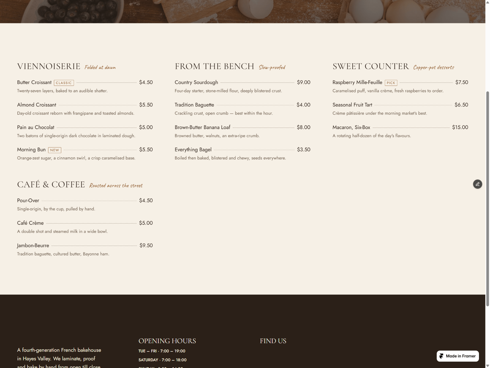 Maison Doré cafes