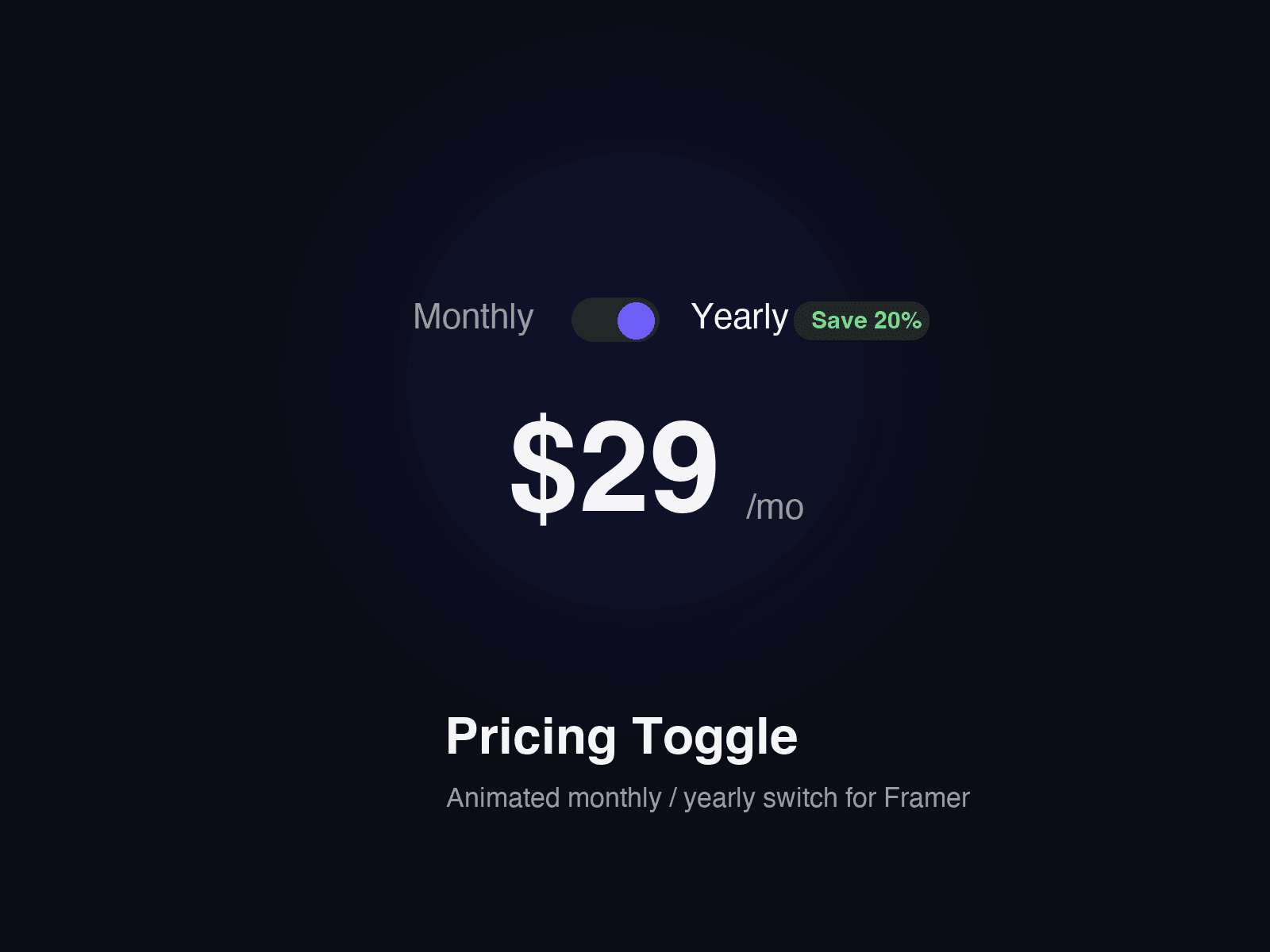 Duo Pricing Toggle