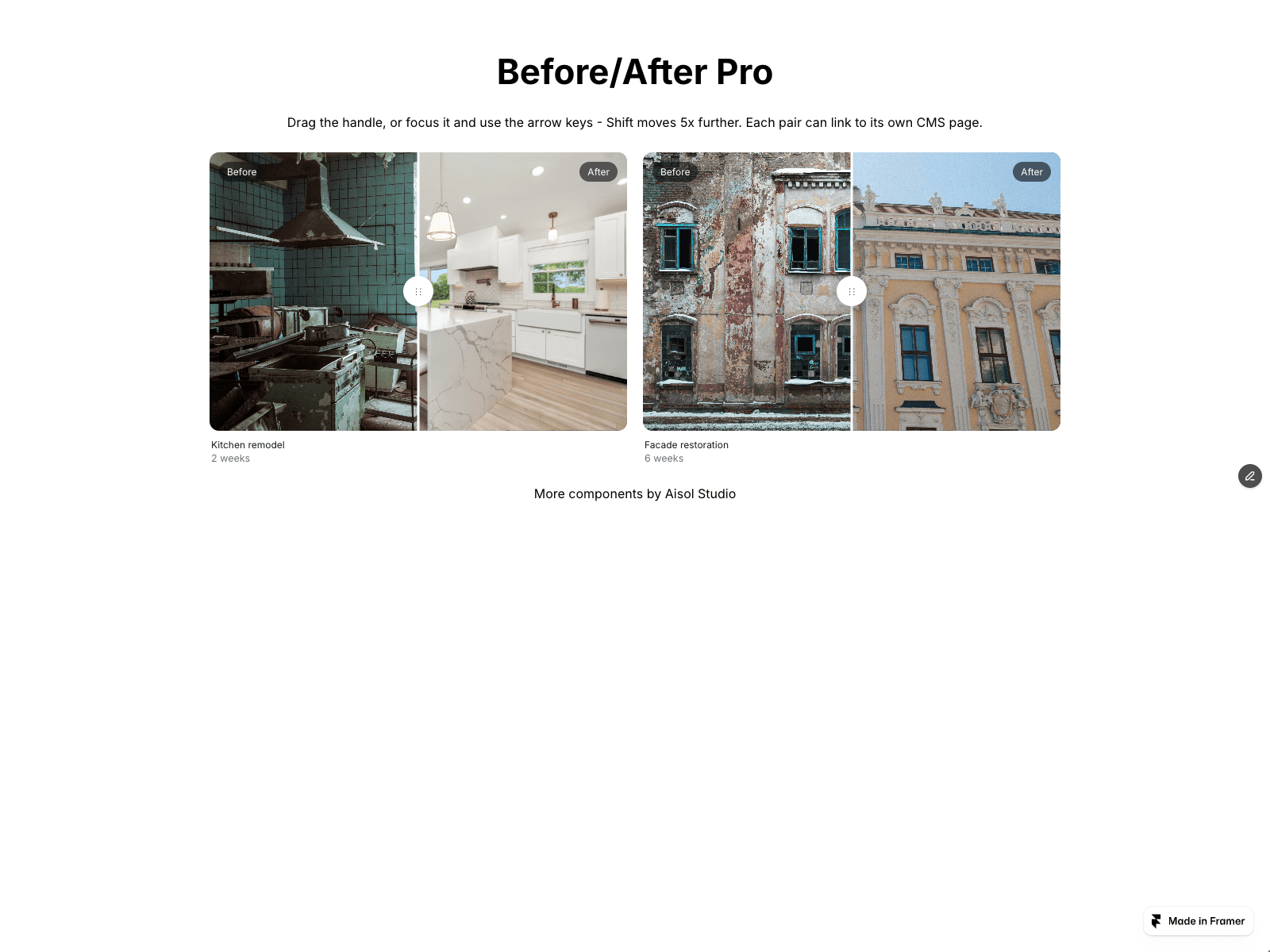 Aisol Before/After
