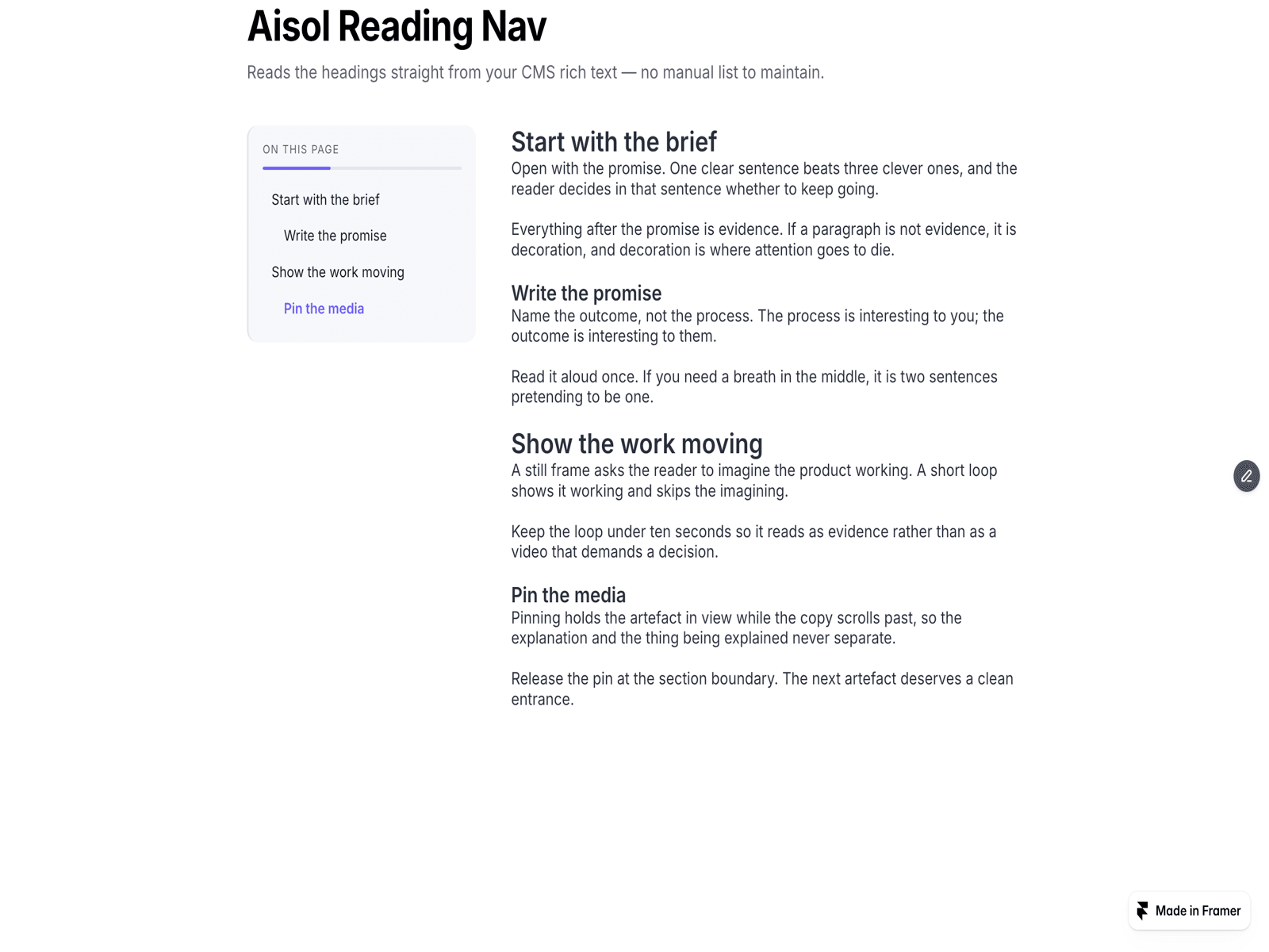 Aisol Reading Nav