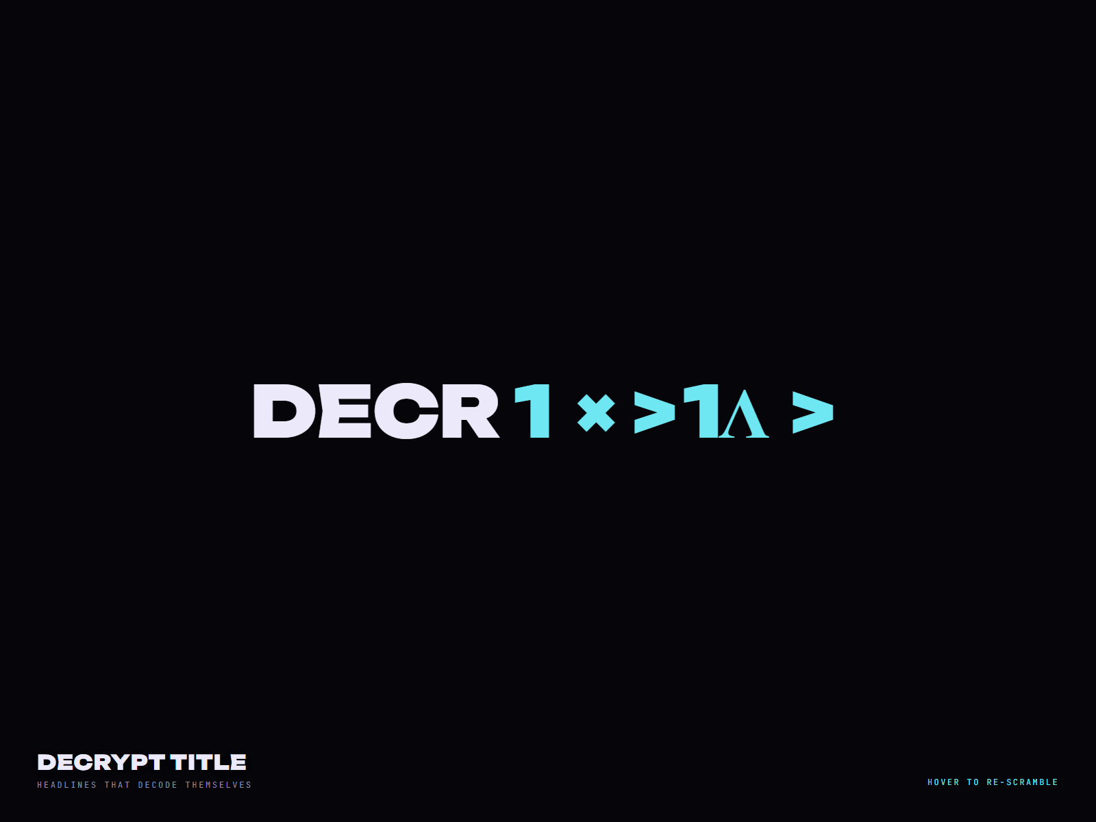 Decrypt Title