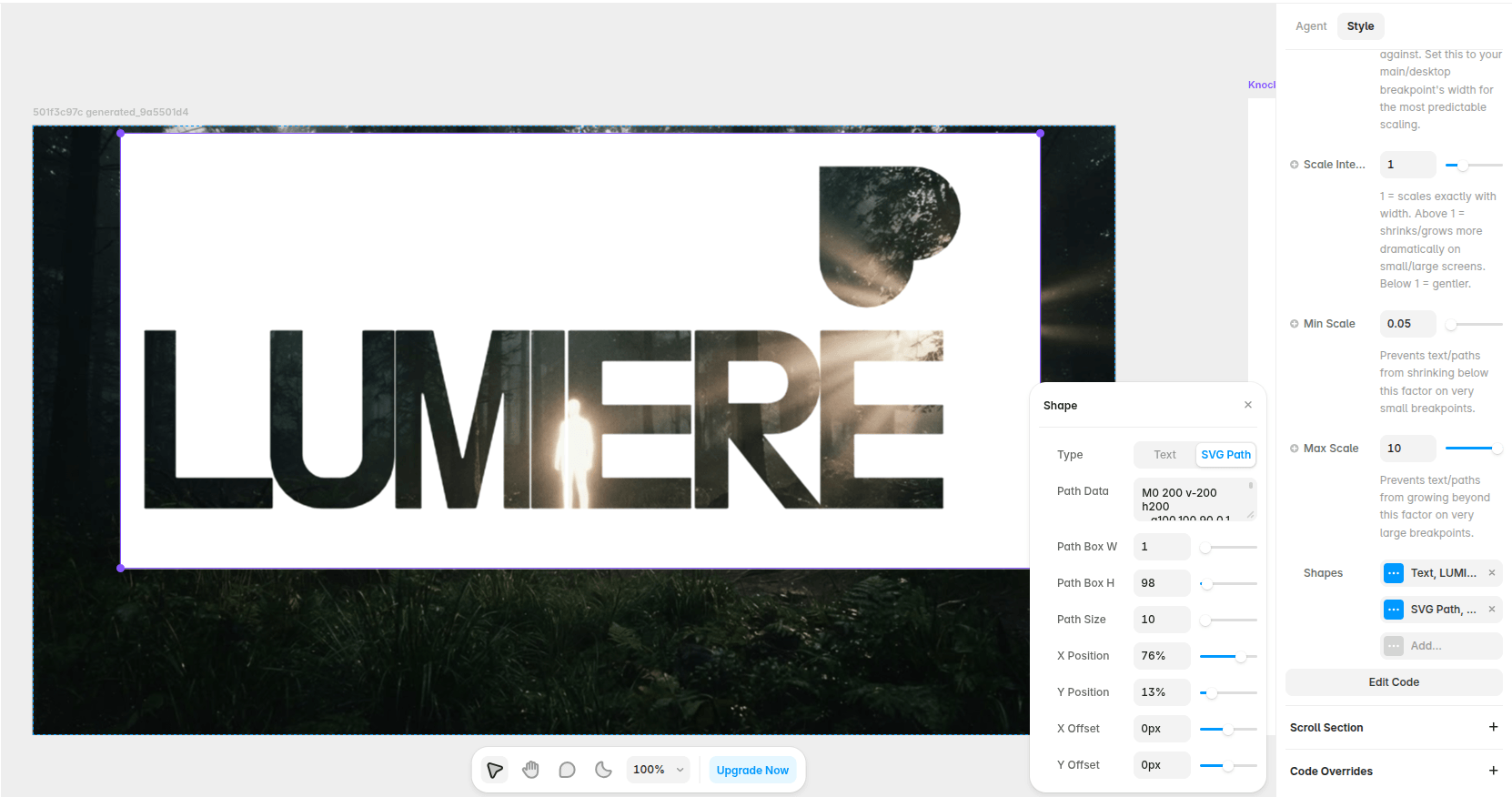 I created a knockout component for the template I'm working on:→ Multiple text/path layers, positioned independently → Font size scales automatically across breakpoints — no manual resizing per screenShould I post the component on the marketplace?