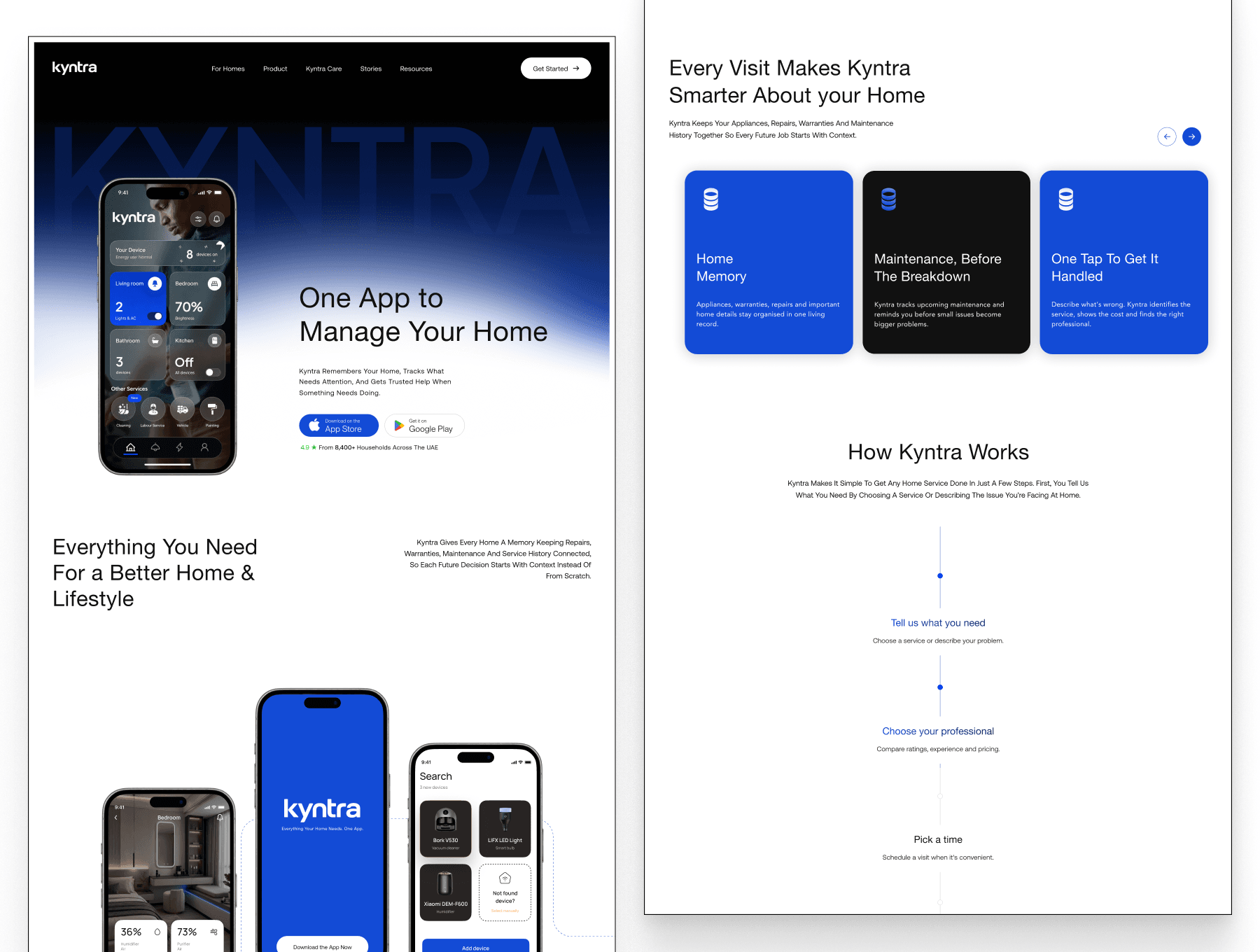 Kyntra App Webpage