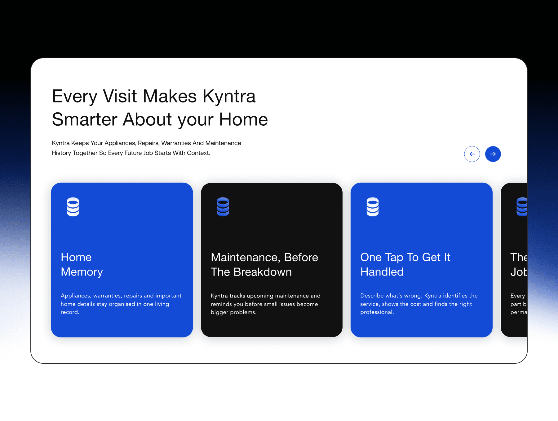 Kyntra App Webpage