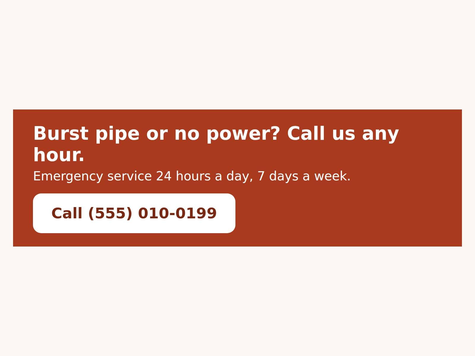 Emergency banner