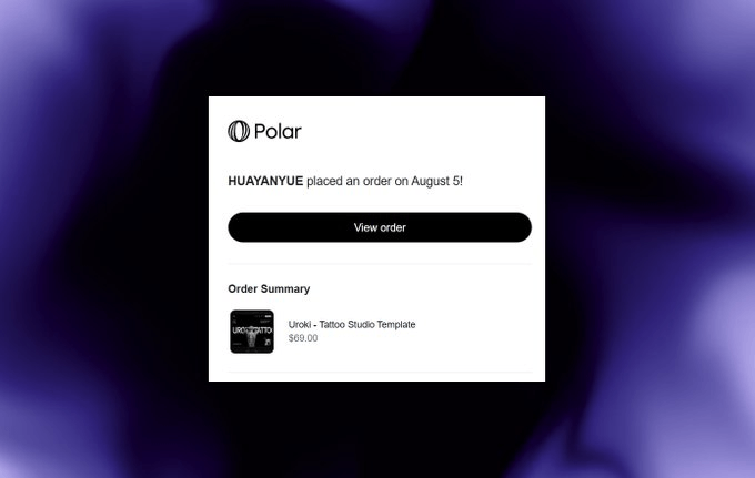 Just made my 6th sale on Uroki – Tattoo Studio! Every sale motivates me to keep building better templates.Checkout the template - https://framer.link/4XXFDIn
