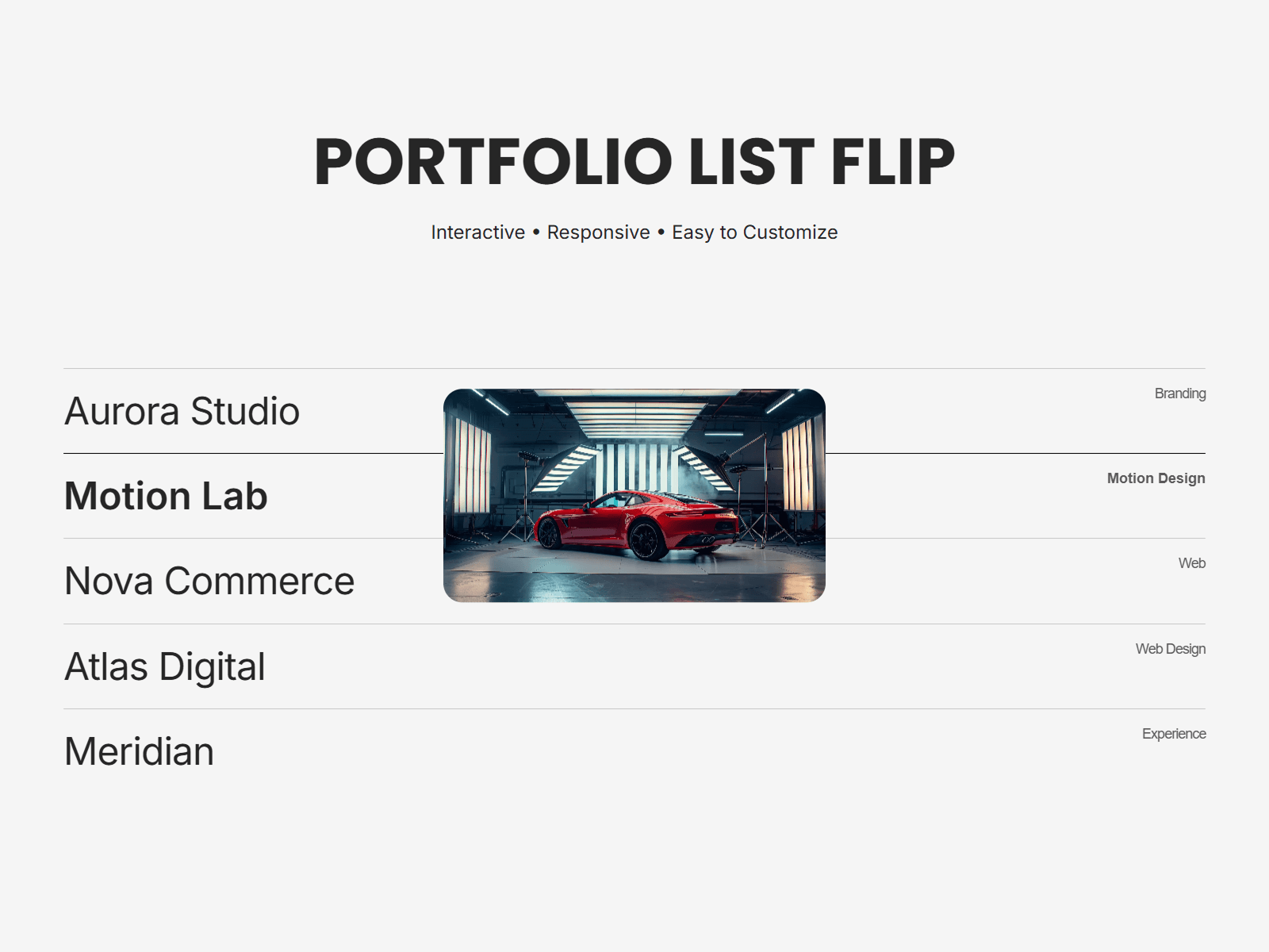 Portfolio Flip