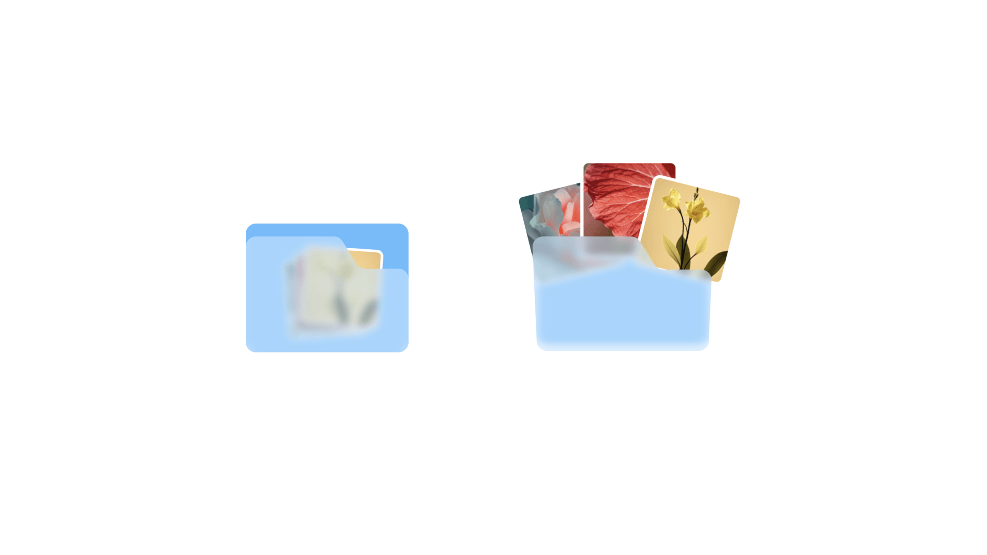 Animated GlassFolder