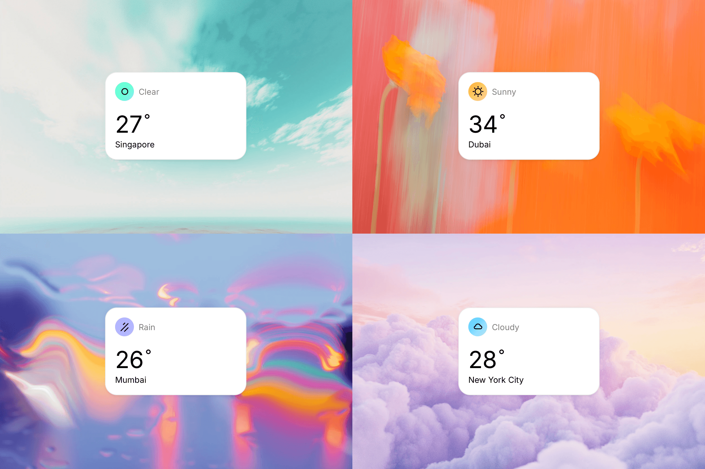 Live Weather Card