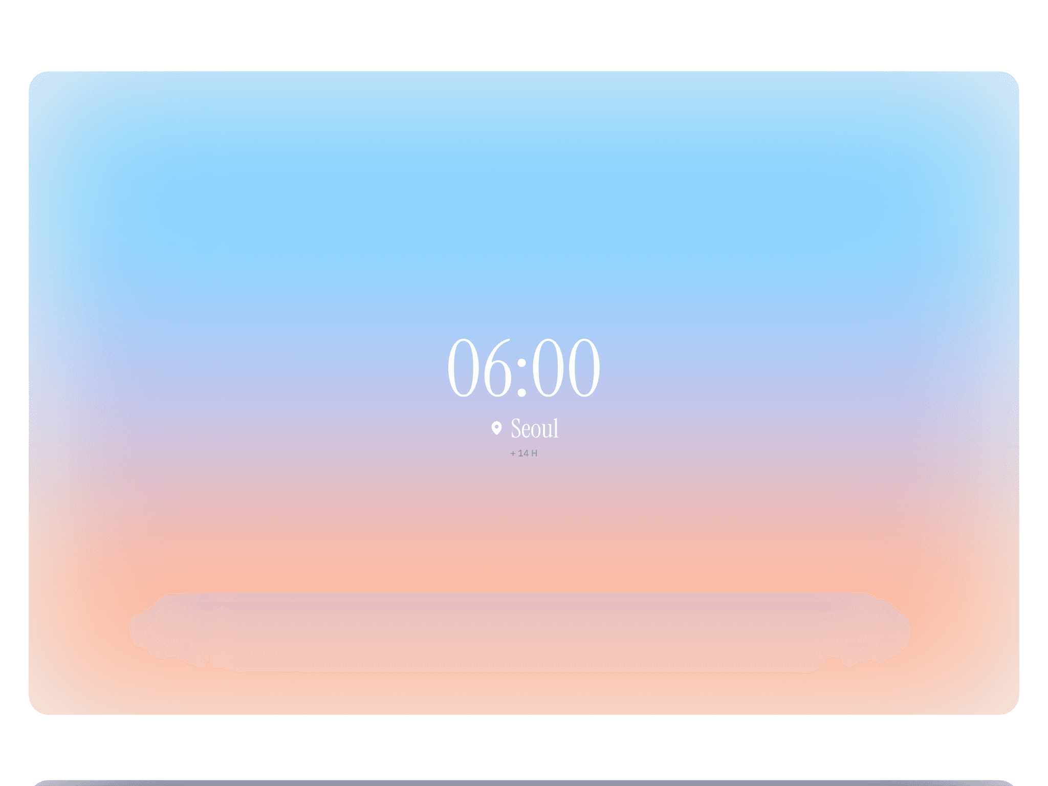 Clock with Gradients