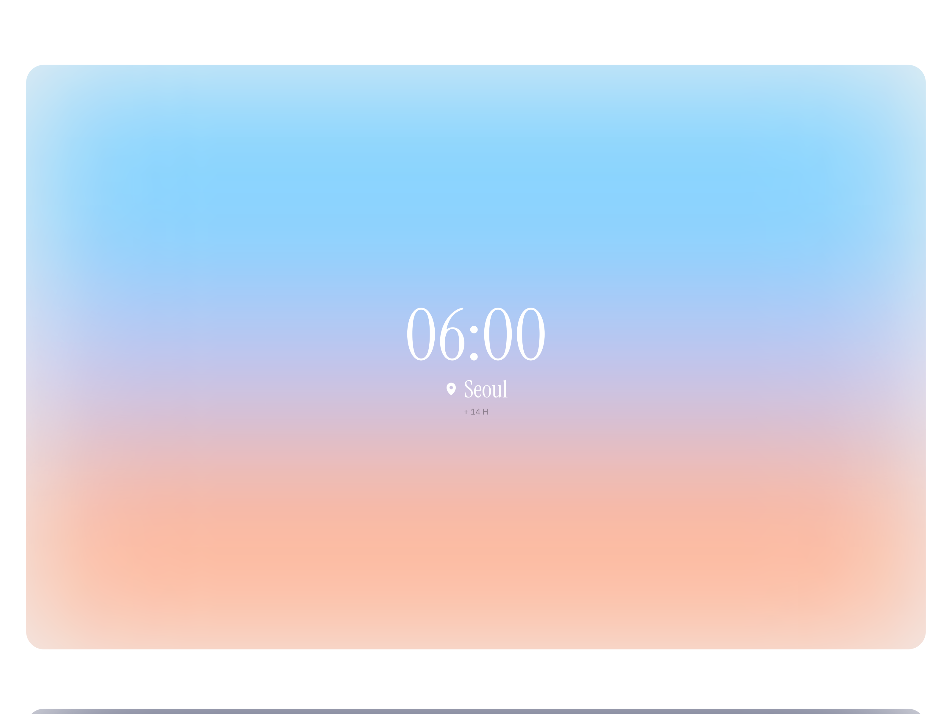 Clock with Gradients