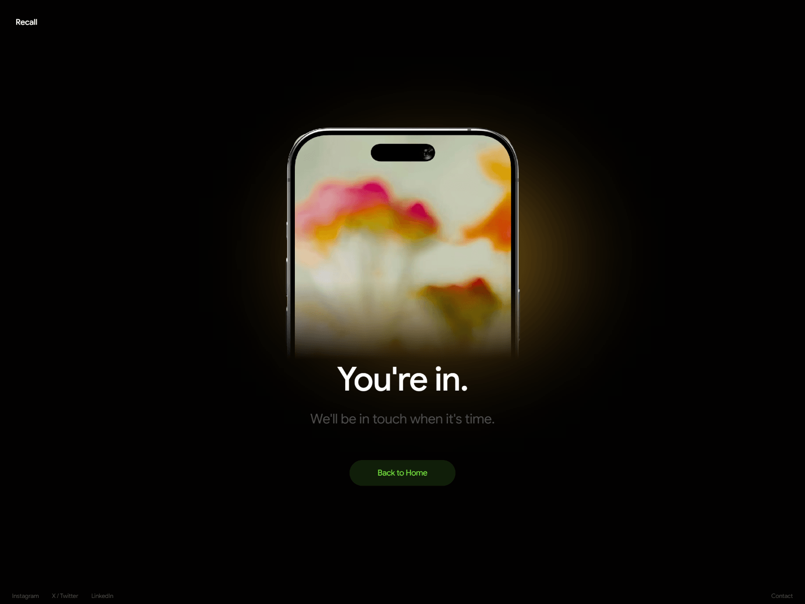Recall Mini Waitlist