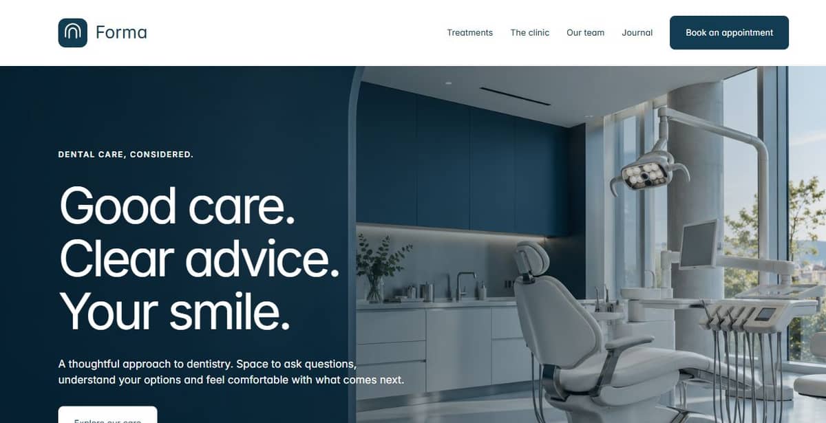 Forma Practice by Mas Studio - Agency design asset by Framer